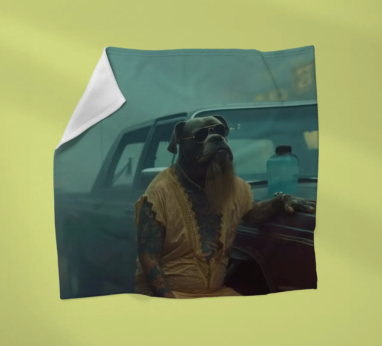 Duky fleecedeken van Affiches Chien Originales – Dogland