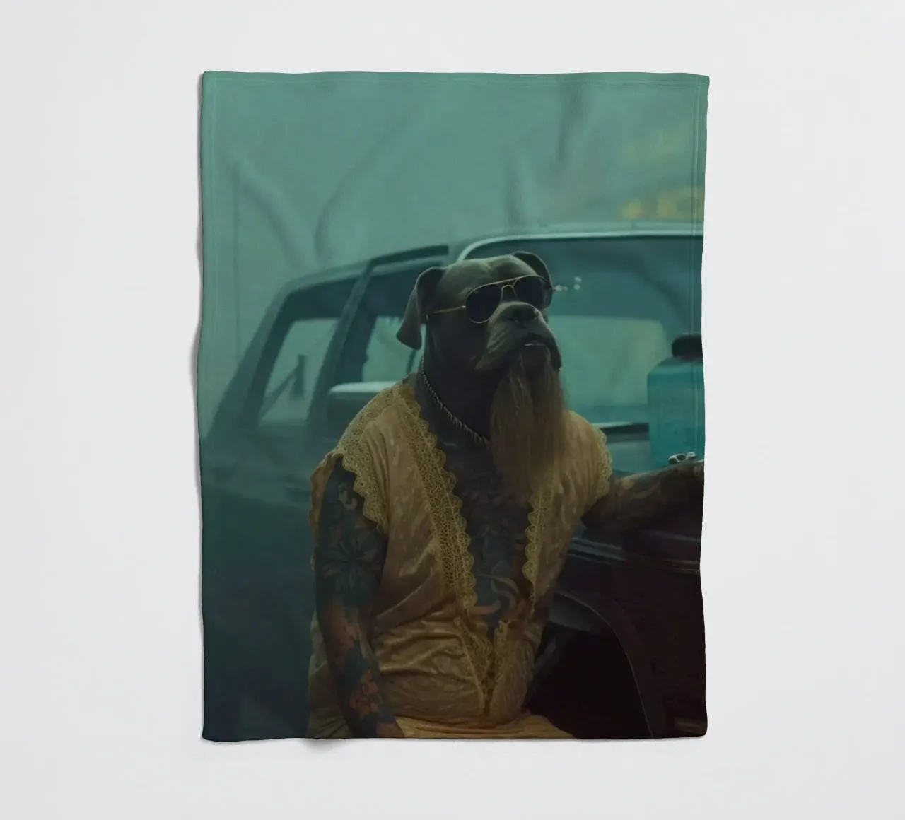 Duky fleecedeken van Affiches Chien Originales – Dogland