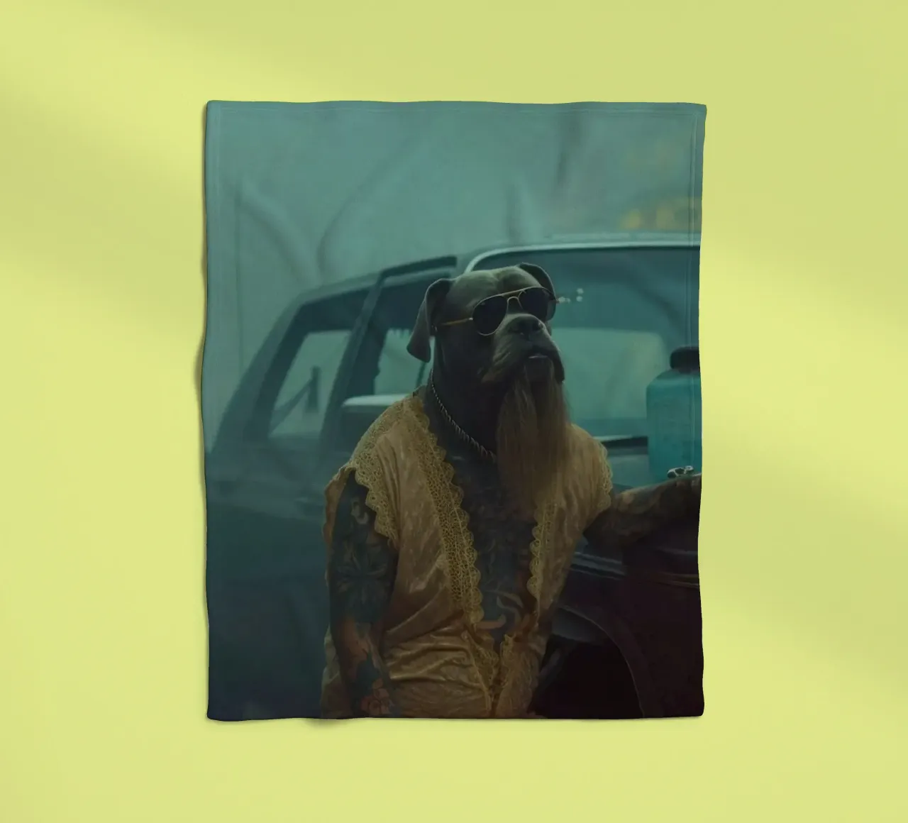 Duky fleecedeken van Affiches Chien Originales – Dogland