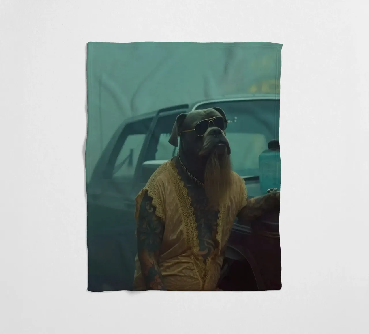 Duky fleecedeken van Affiches Chien Originales – Dogland