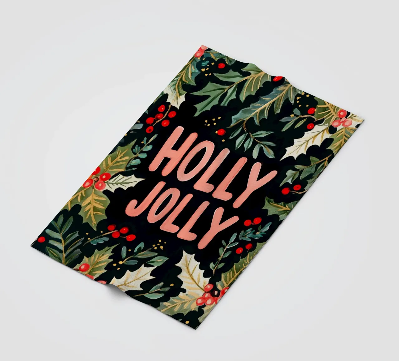 Holly Jolly No 4 coperta in pile da treechild