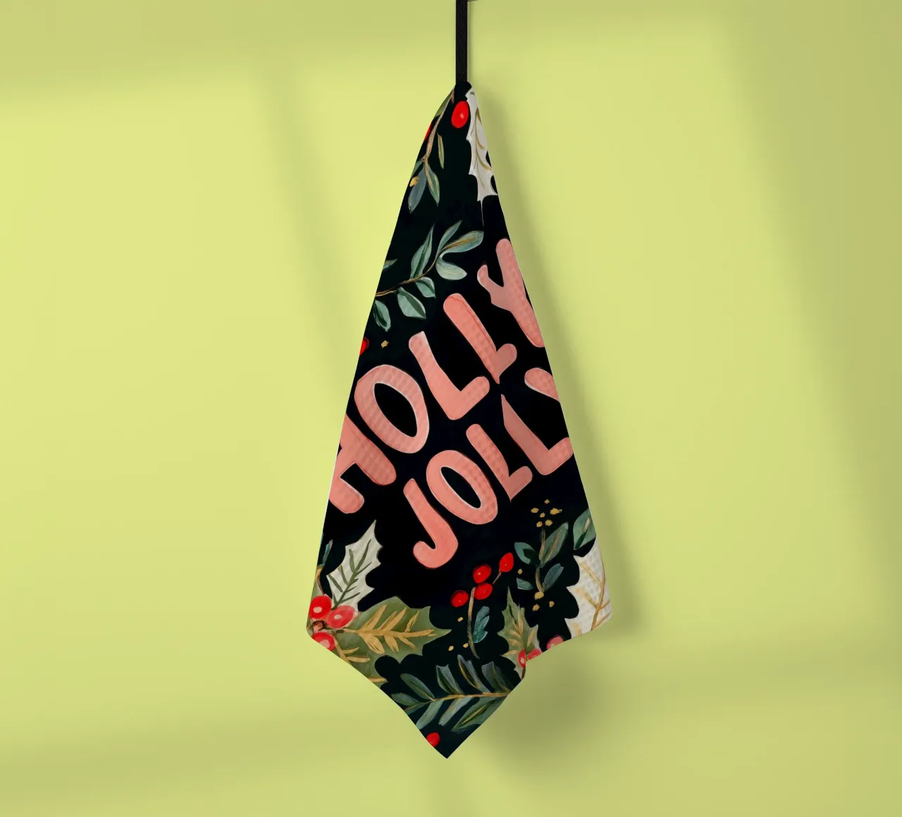 Holly Jolly No 4 canovaccio da cucina da treechild