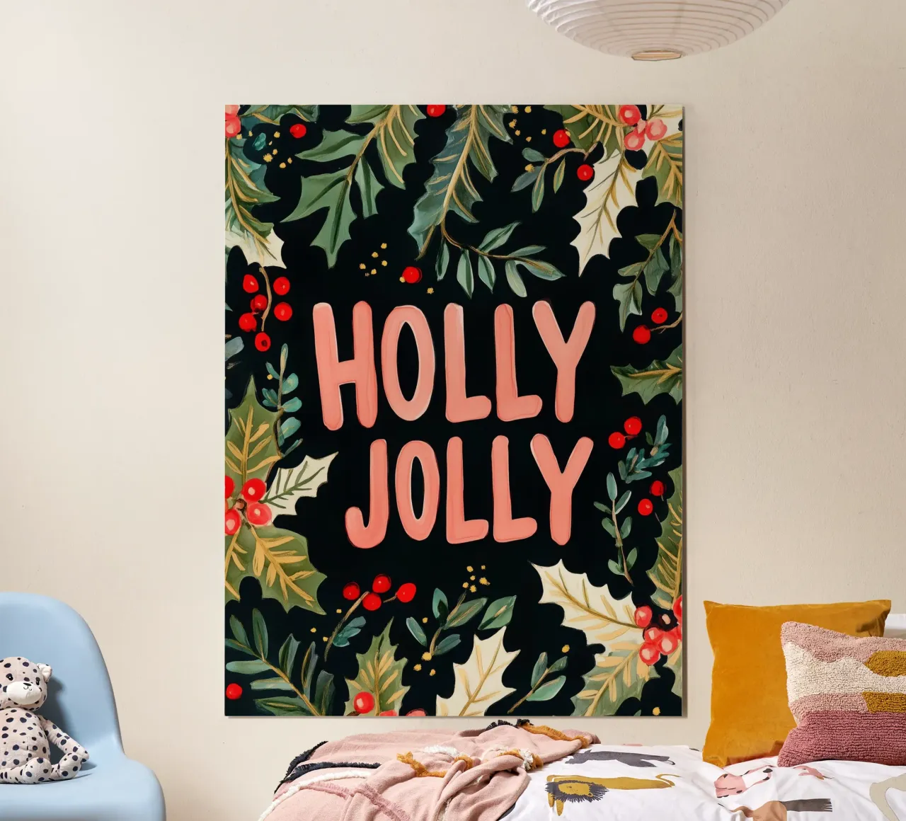 Holly Jolly No 4 carta hahnemühle da treechild