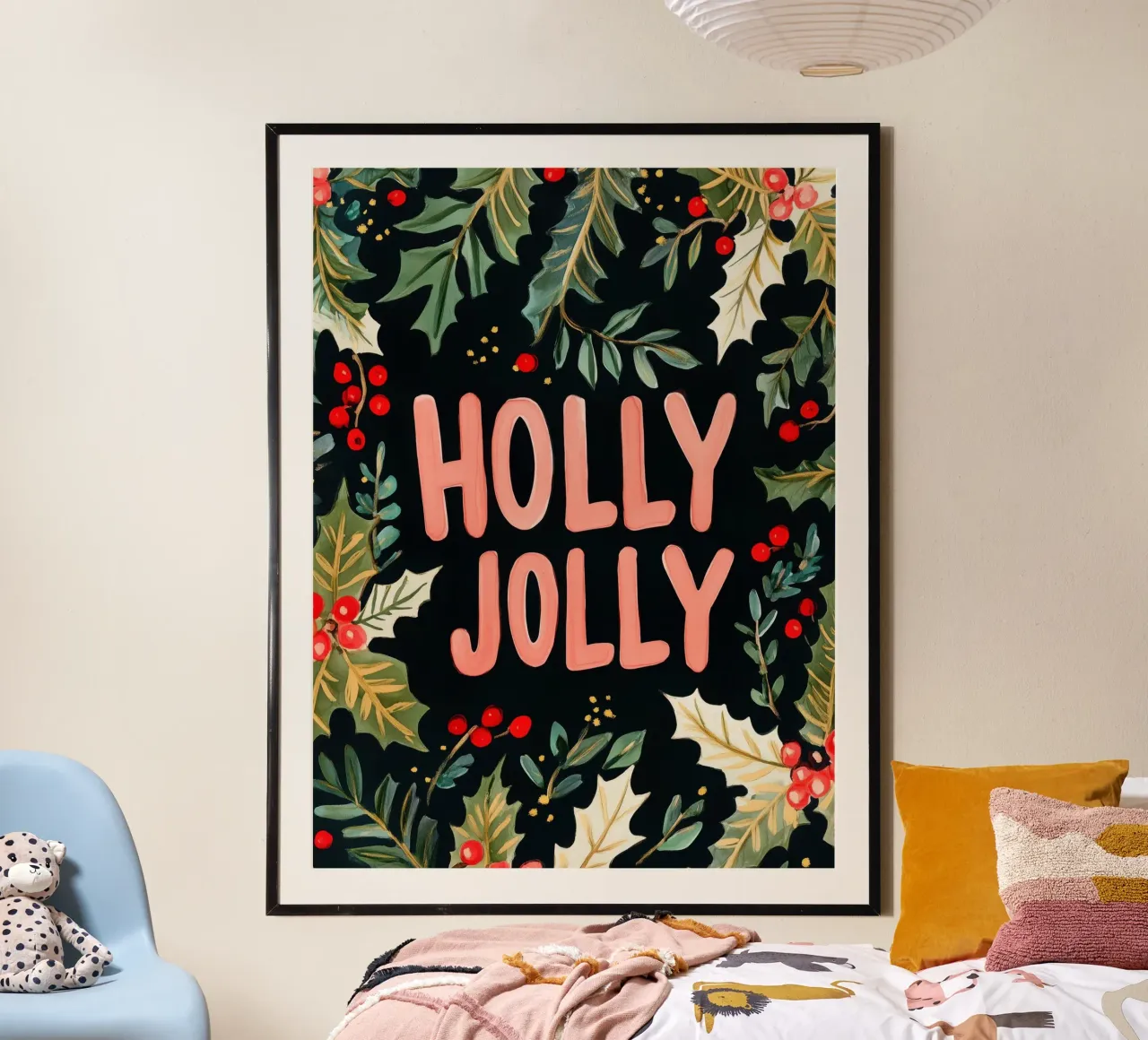 Holly Jolly No 4 carta hahnemühle da treechild