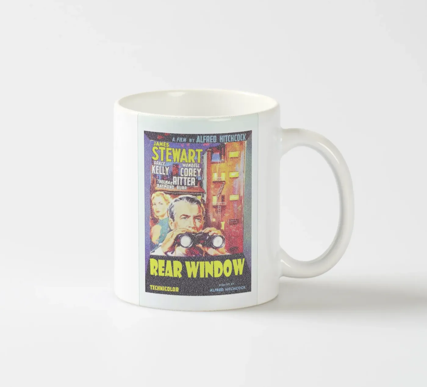 Rear Window ceramic mug by Robotic Ewe
