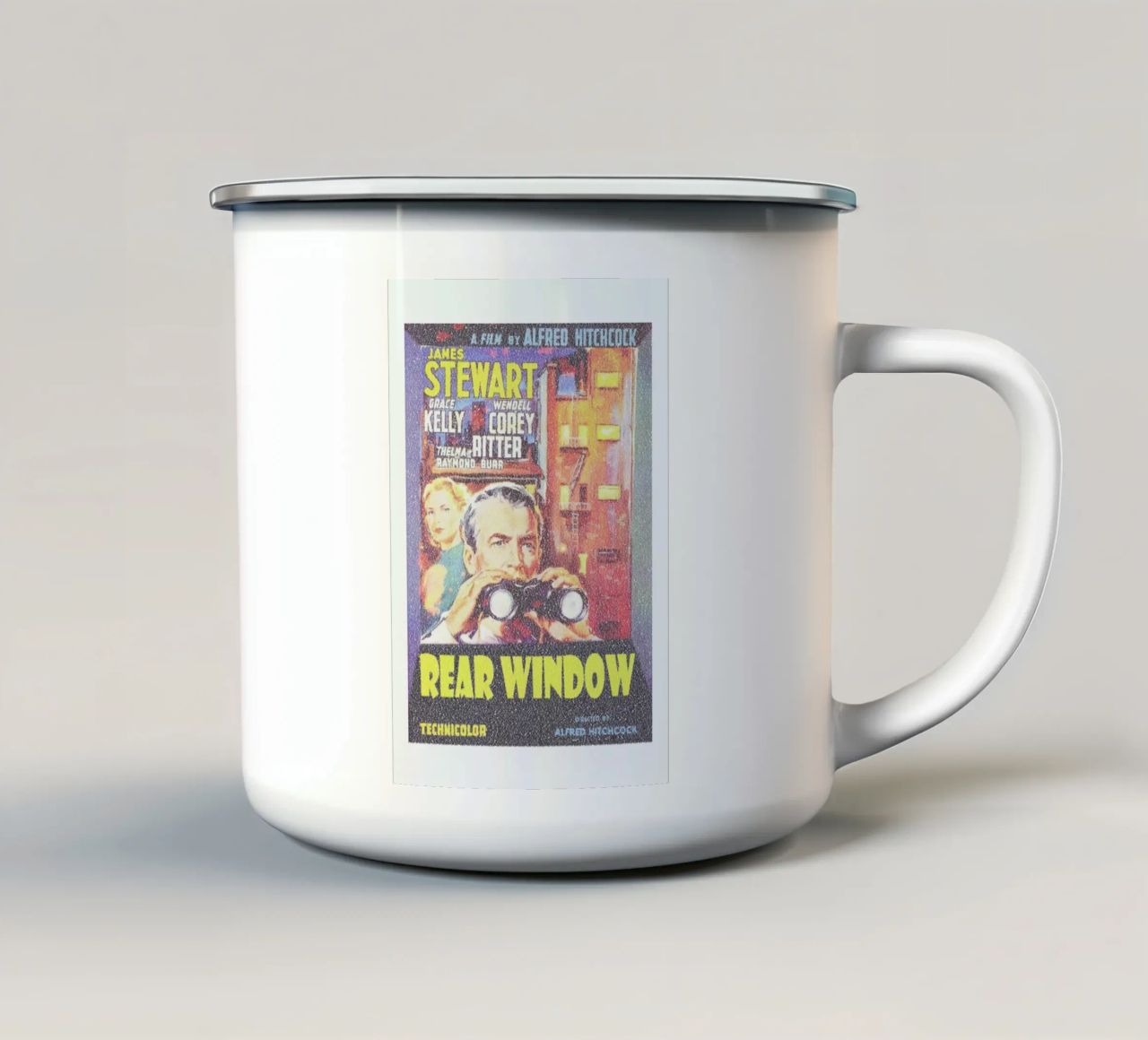 Rear Window tazza in smalto da Robotic Ewe