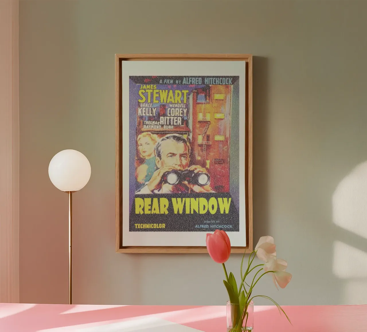 Rear Window tela con Cornice a cassetta da Robotic Ewe