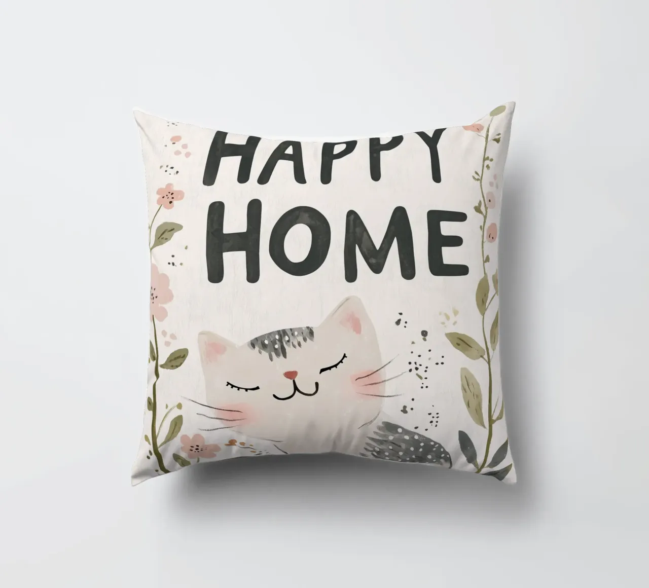 Happy Home No 2 cuscino da treechild