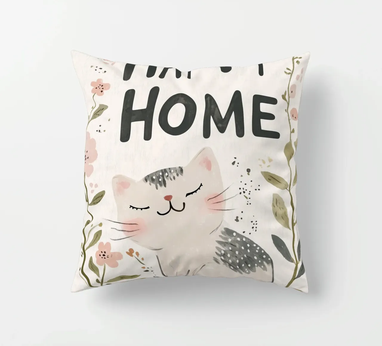 Happy Home No 2 cuscino da treechild