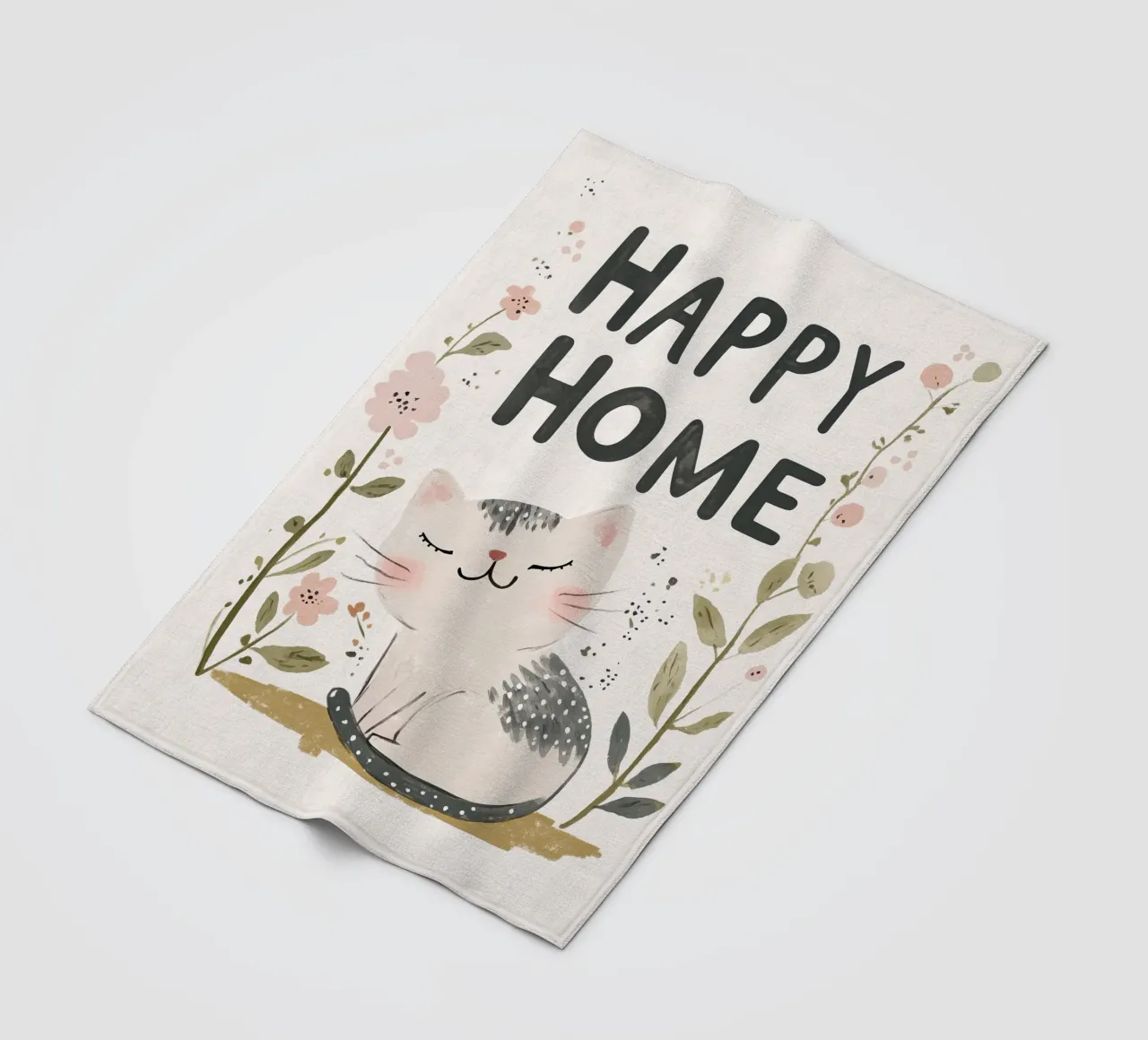 Happy Home No 2 coperta in pile da treechild