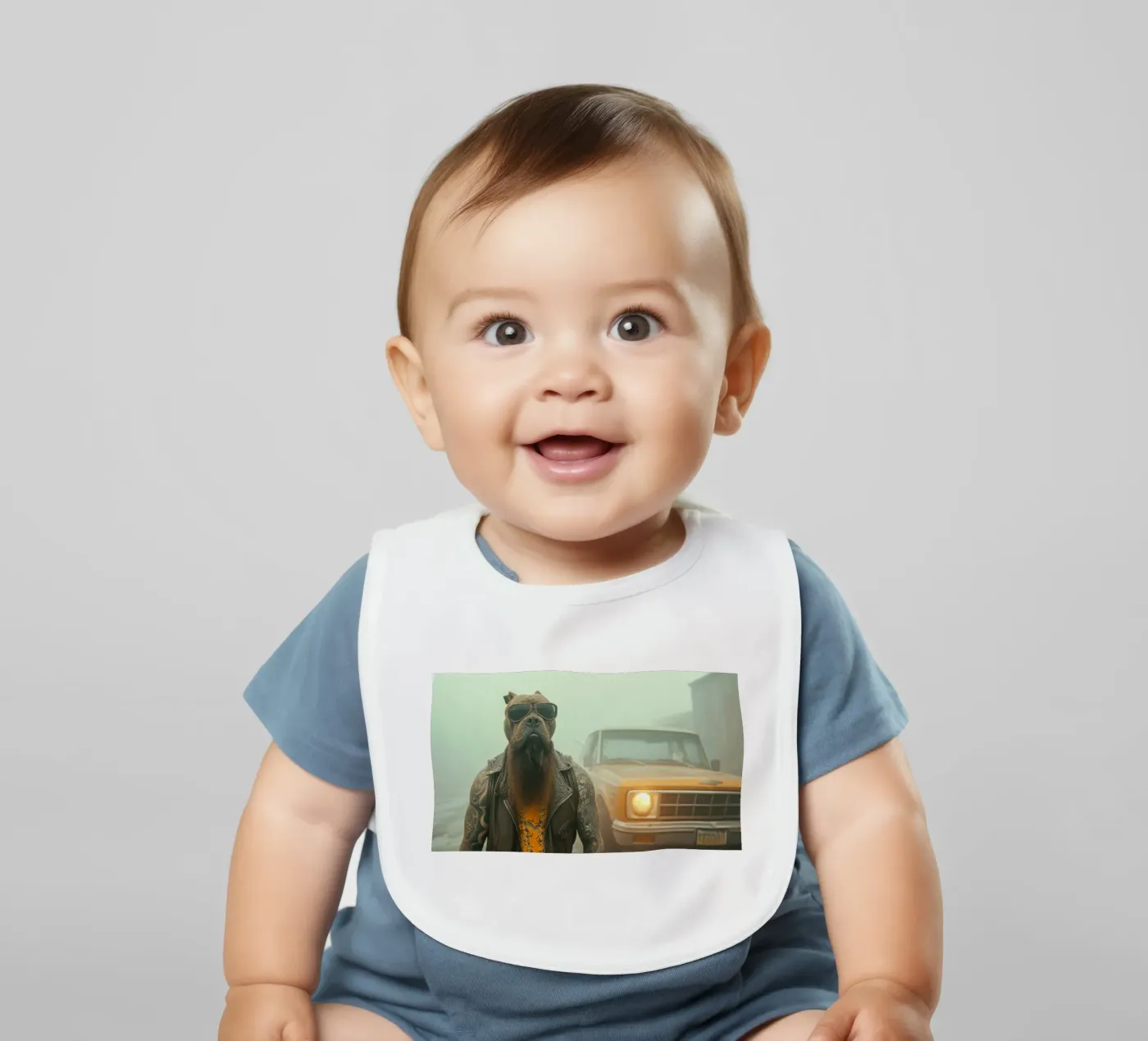 Snake Babylätzchen von Affiches Chien Originales – Dogland