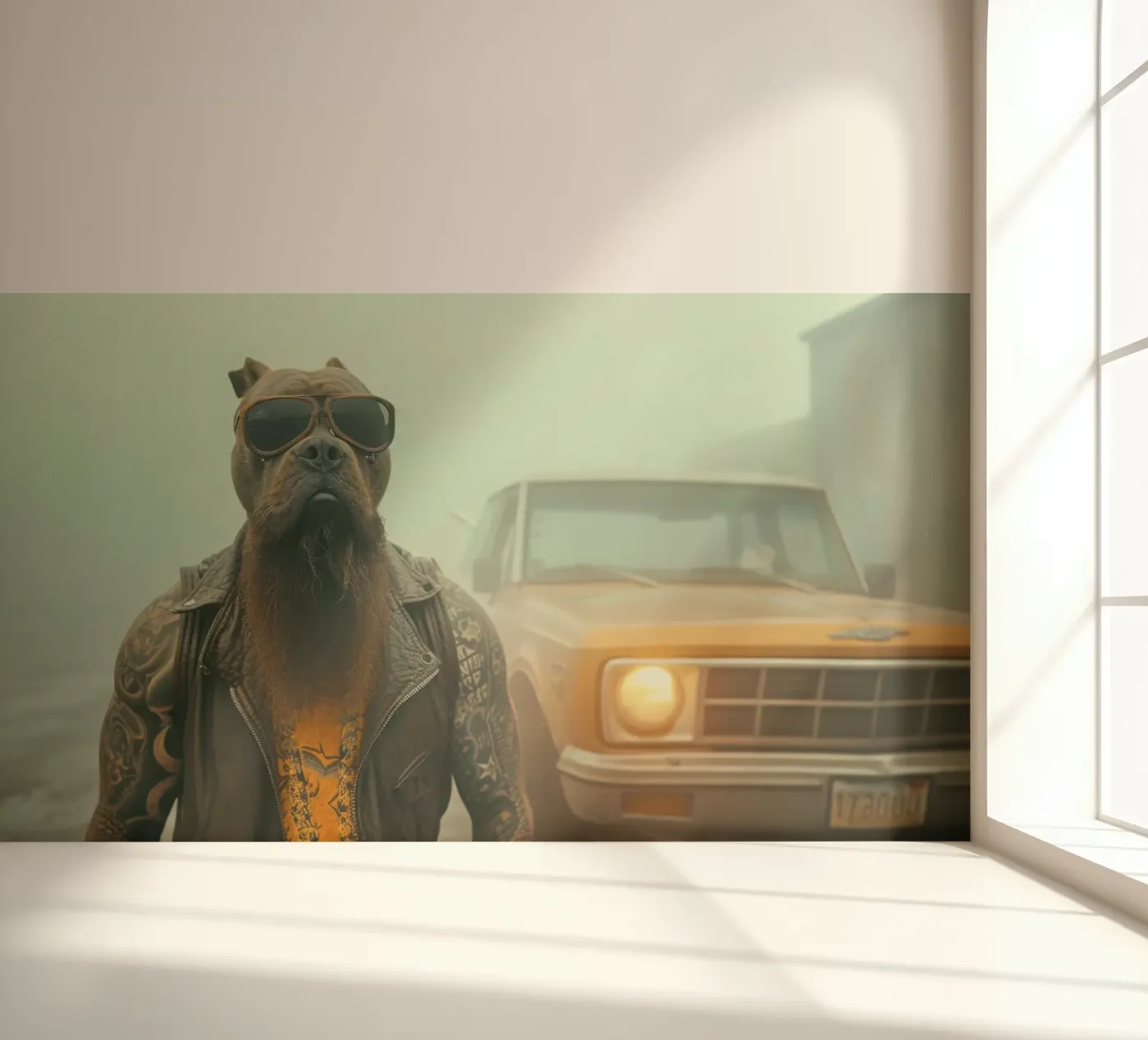 Slang fotobehang van Affiches Chien Originales – Dogland