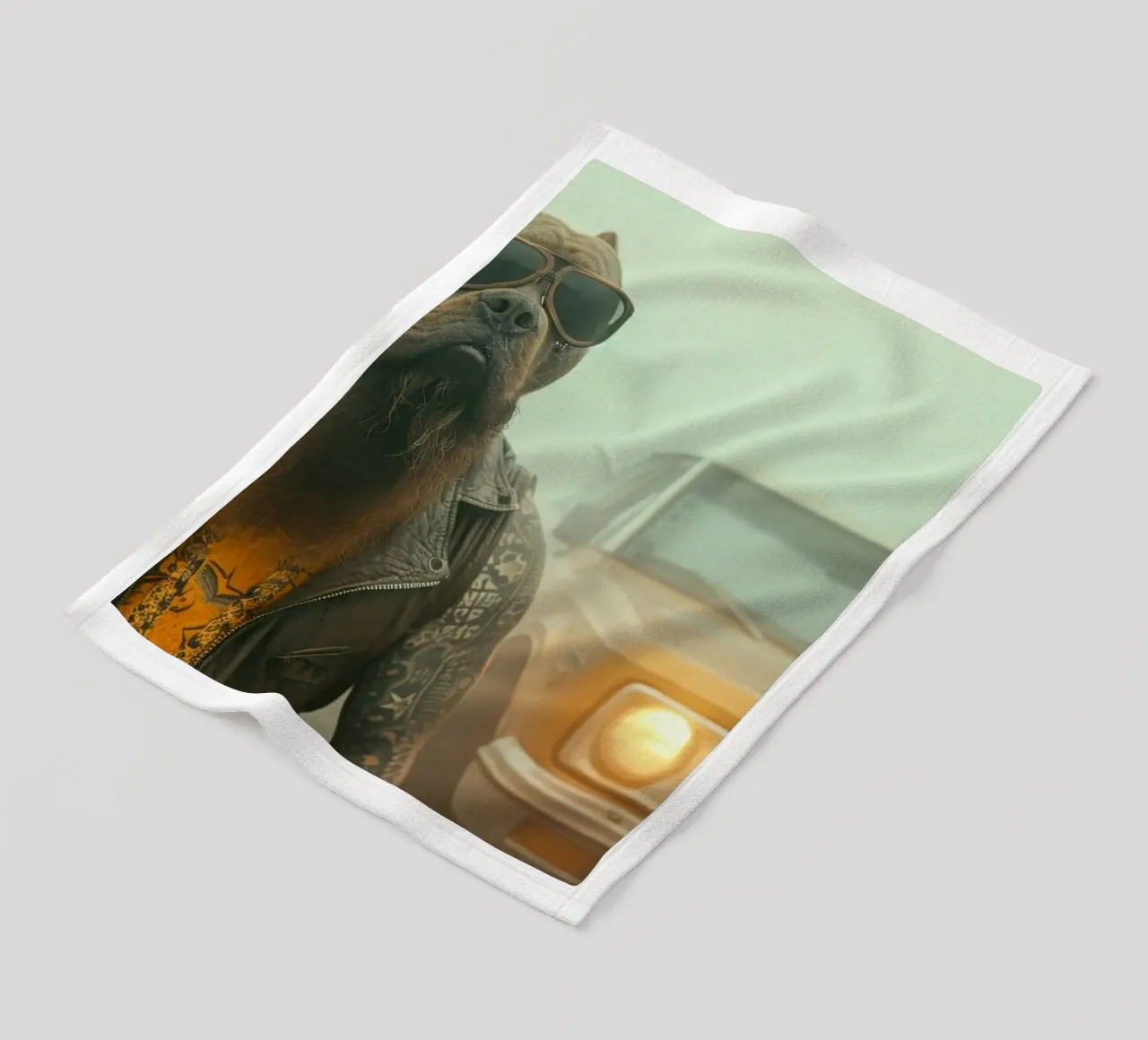 Snake Fleecedecke von Affiches Chien Originales – Dogland