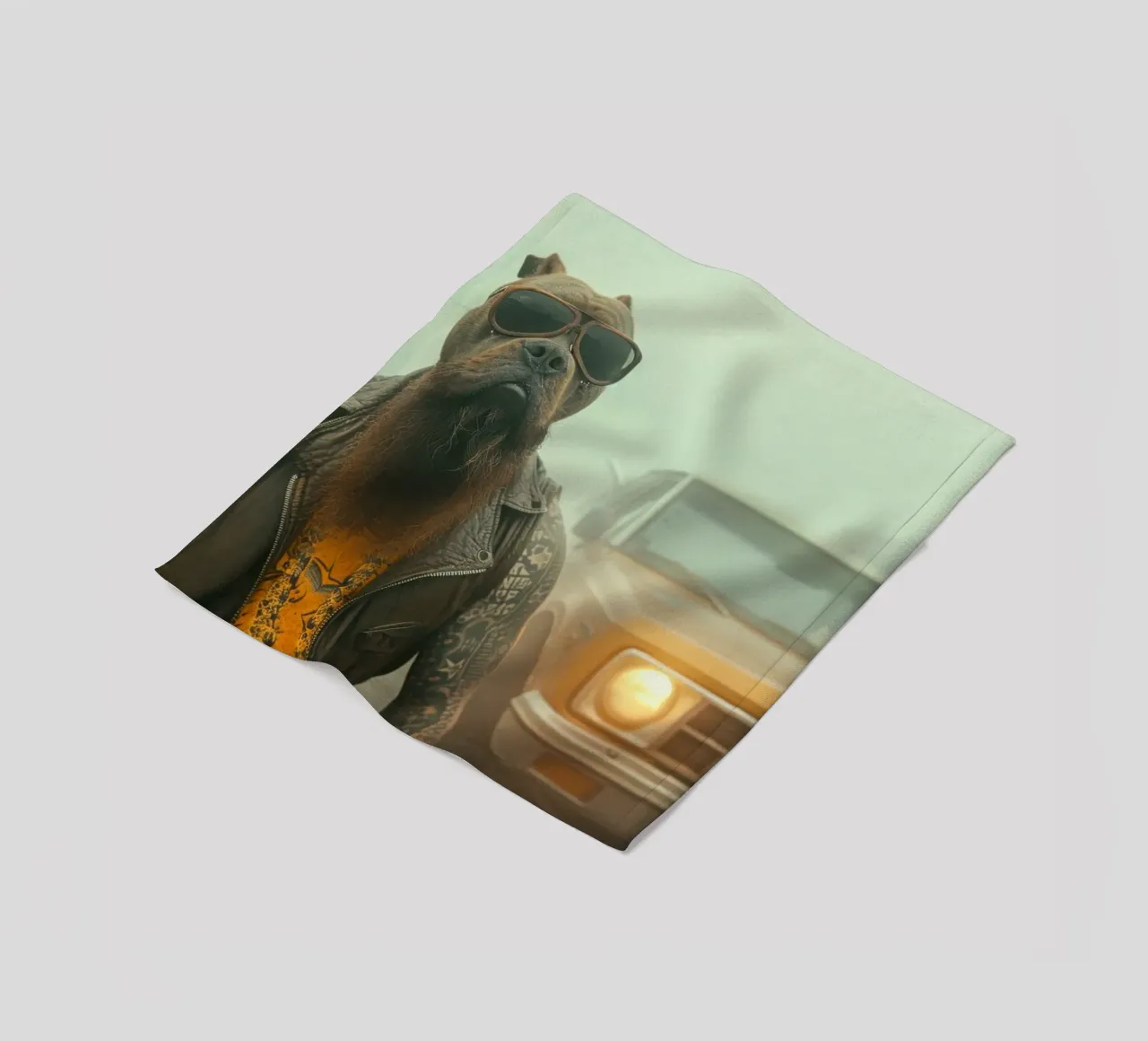 Snake Fleecedecke von Affiches Chien Originales – Dogland