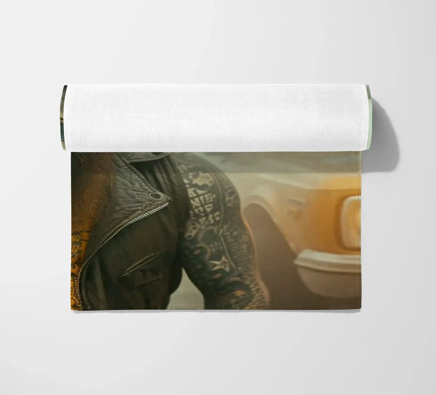 Snake Strandtuch von Affiches Chien Originales – Dogland