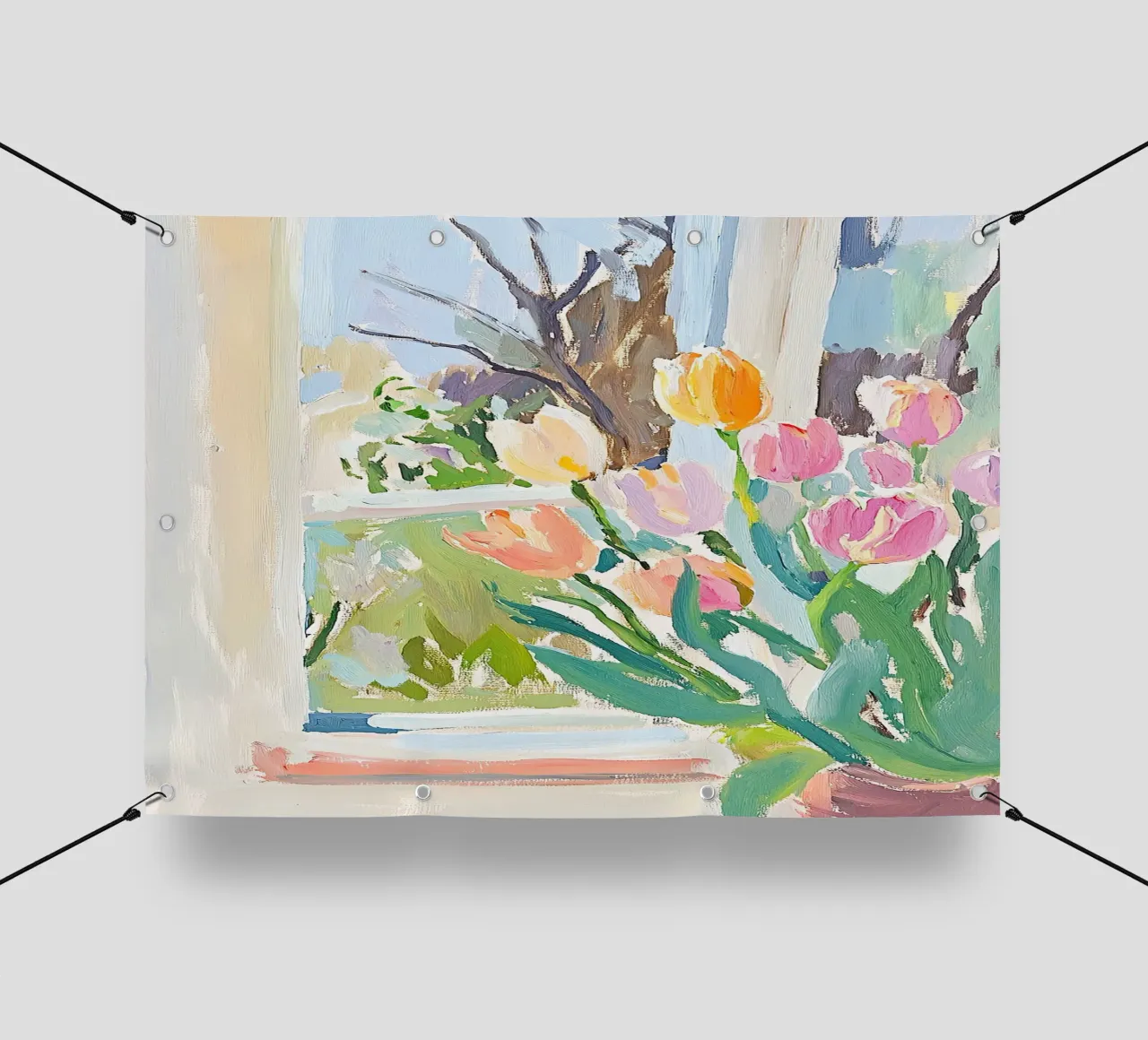 Davanzale di fiori Tuplen Fauvismo telo in pvc da Euphoria Theresa