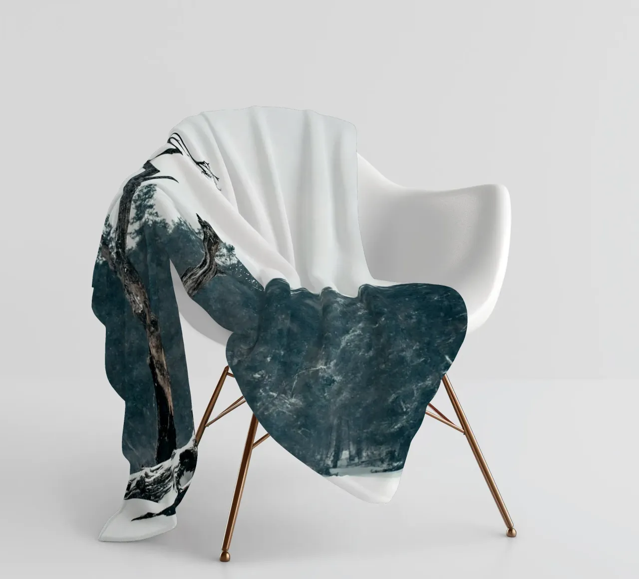 Albero d'inverno - Bellezza solitaria coperta in pile da Whole©