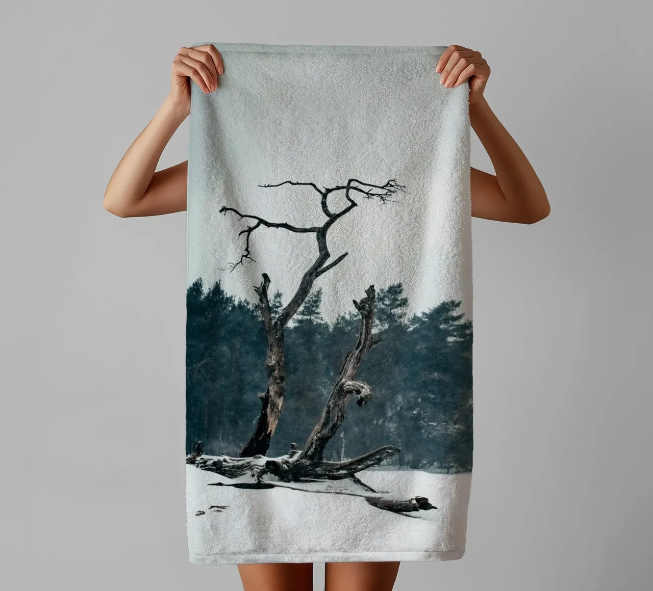 Albero d'inverno - Bellezza solitaria asciugamano da bagno da Whole©