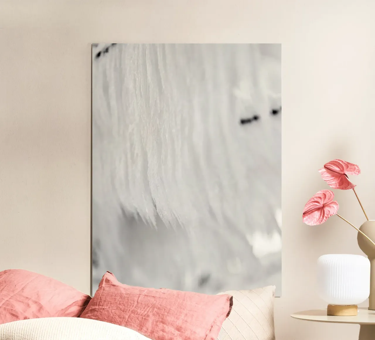 Texture fluida - bianco poster da Whole©