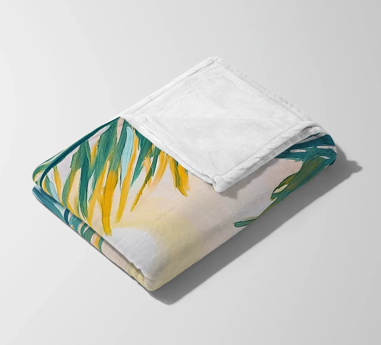 Sun Palm Botanical Summer Dopamine coperta in pile da Euphoria Theresa