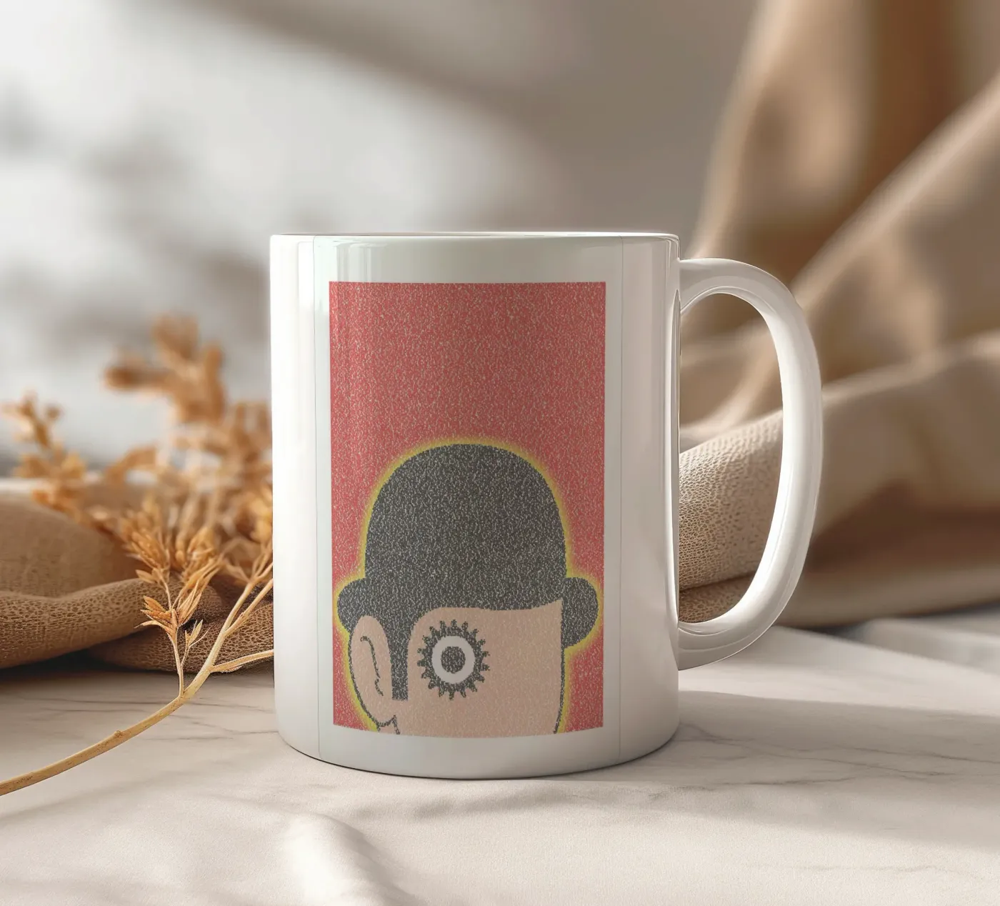 A Clockwork Orange tazza in ceramica da Robotic Ewe