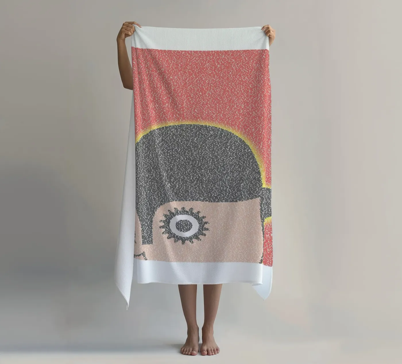 A Clockwork Orange beach towel by Robotic Ewe
