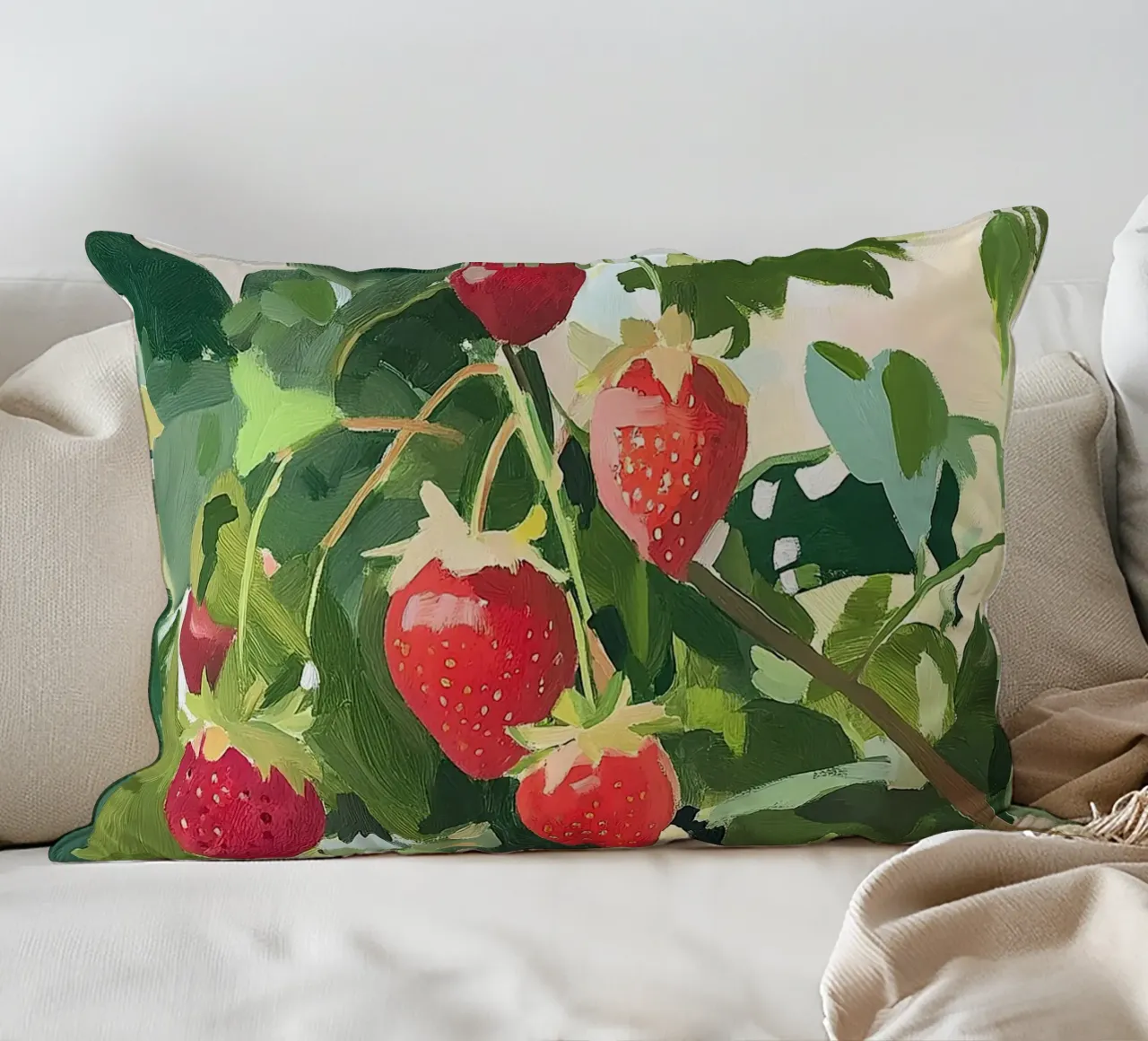 Fragole cuscino da Euphoria Theresa