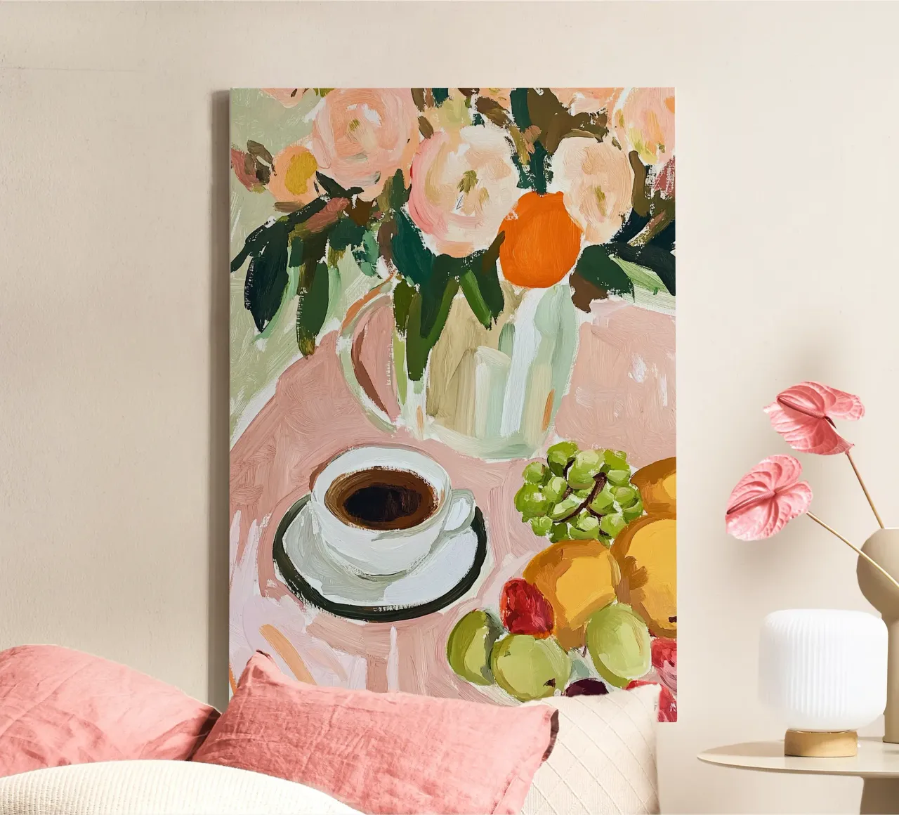 Coffee table canvas with Floater frame by Euphoria Theresa