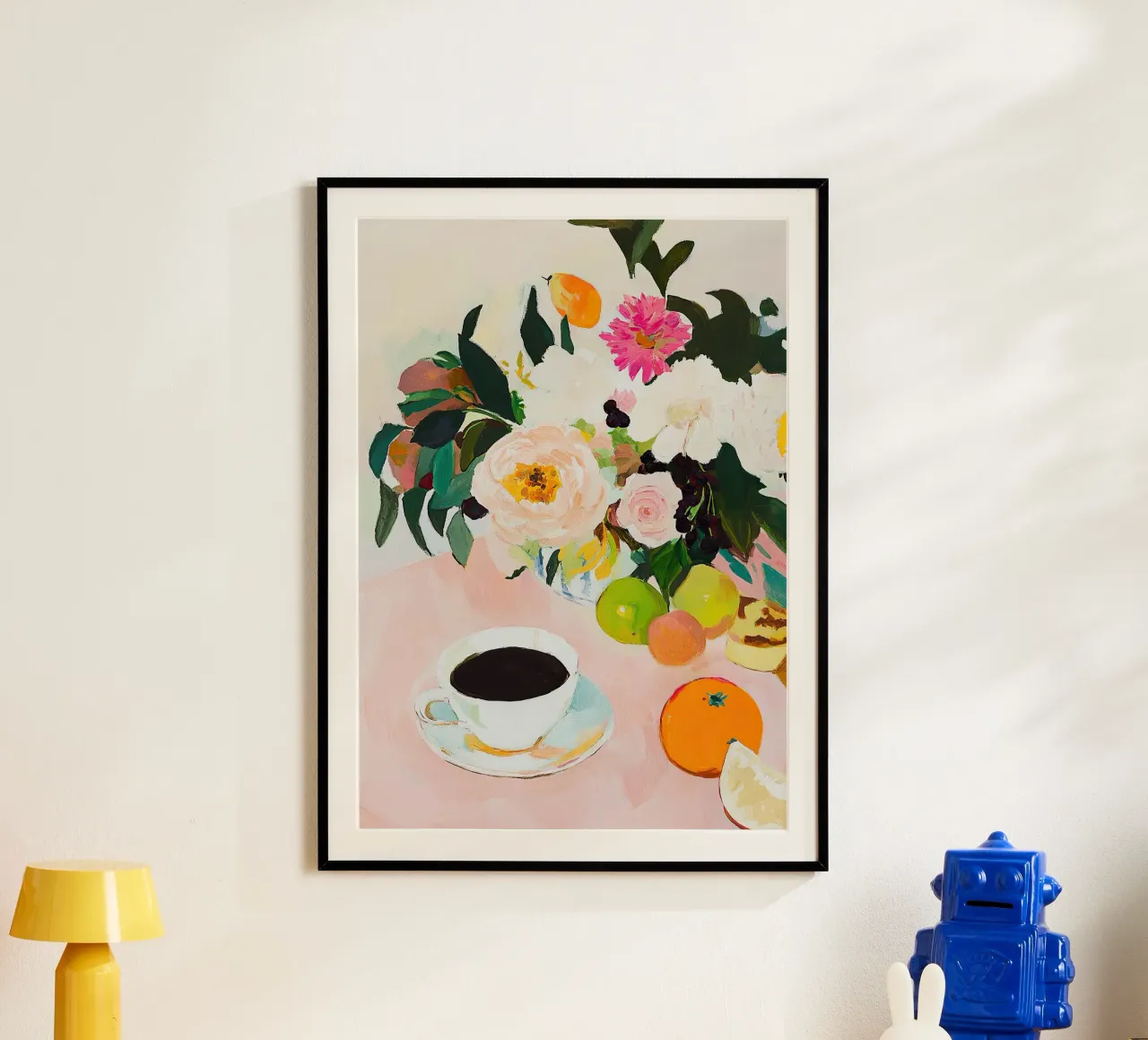 Café Bodegón Fauvismo Frutas Rosa poster de Euphoria Theresa