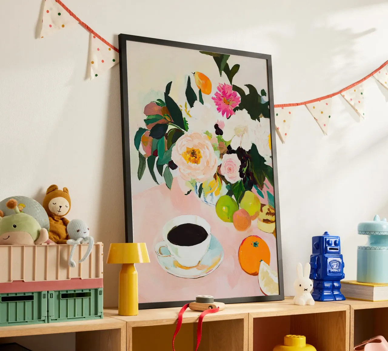 Café Bodegón Fauvismo Frutas Rosa poster de Euphoria Theresa