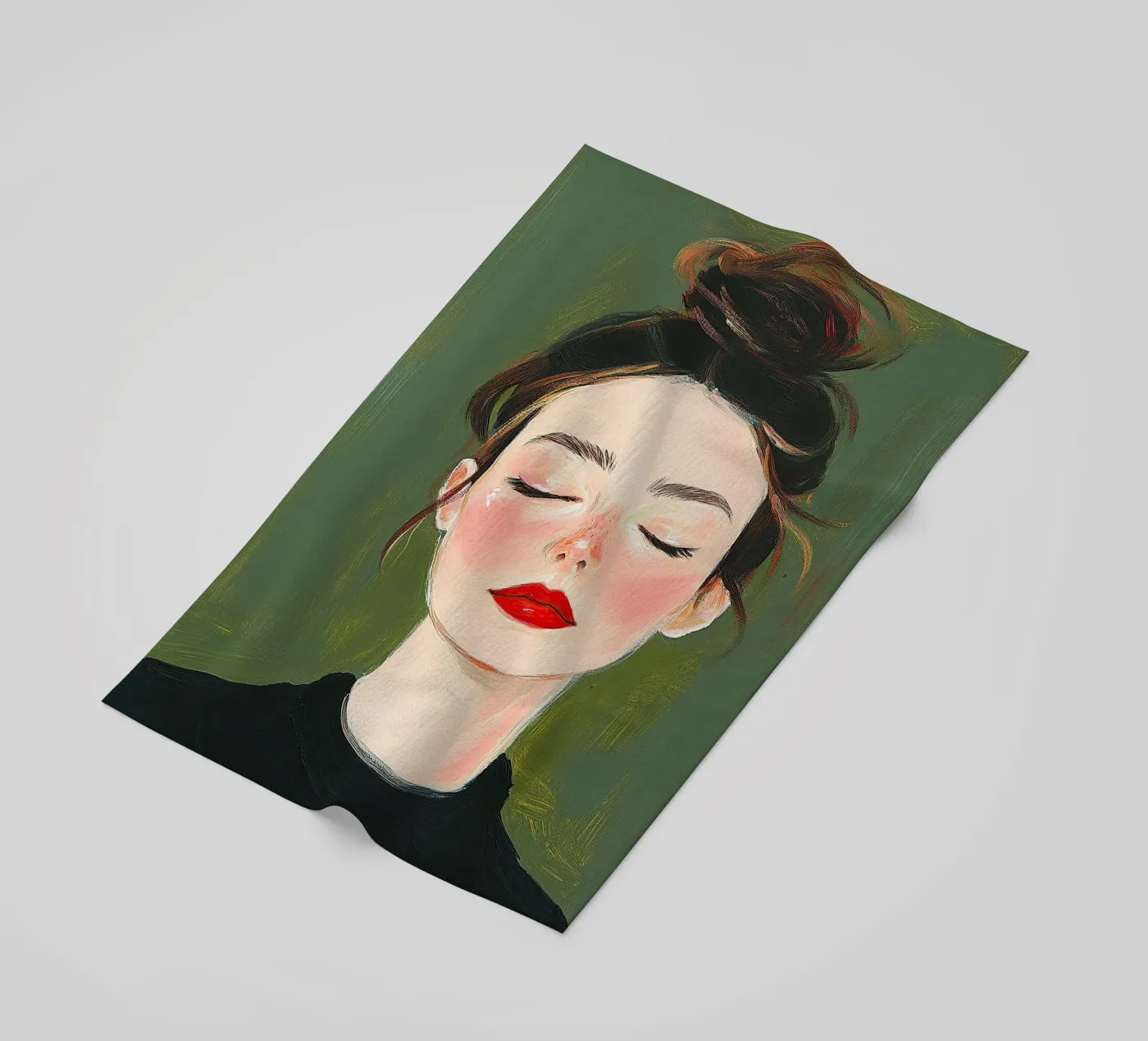 Portrait strandhanddoek van Euphoria Theresa