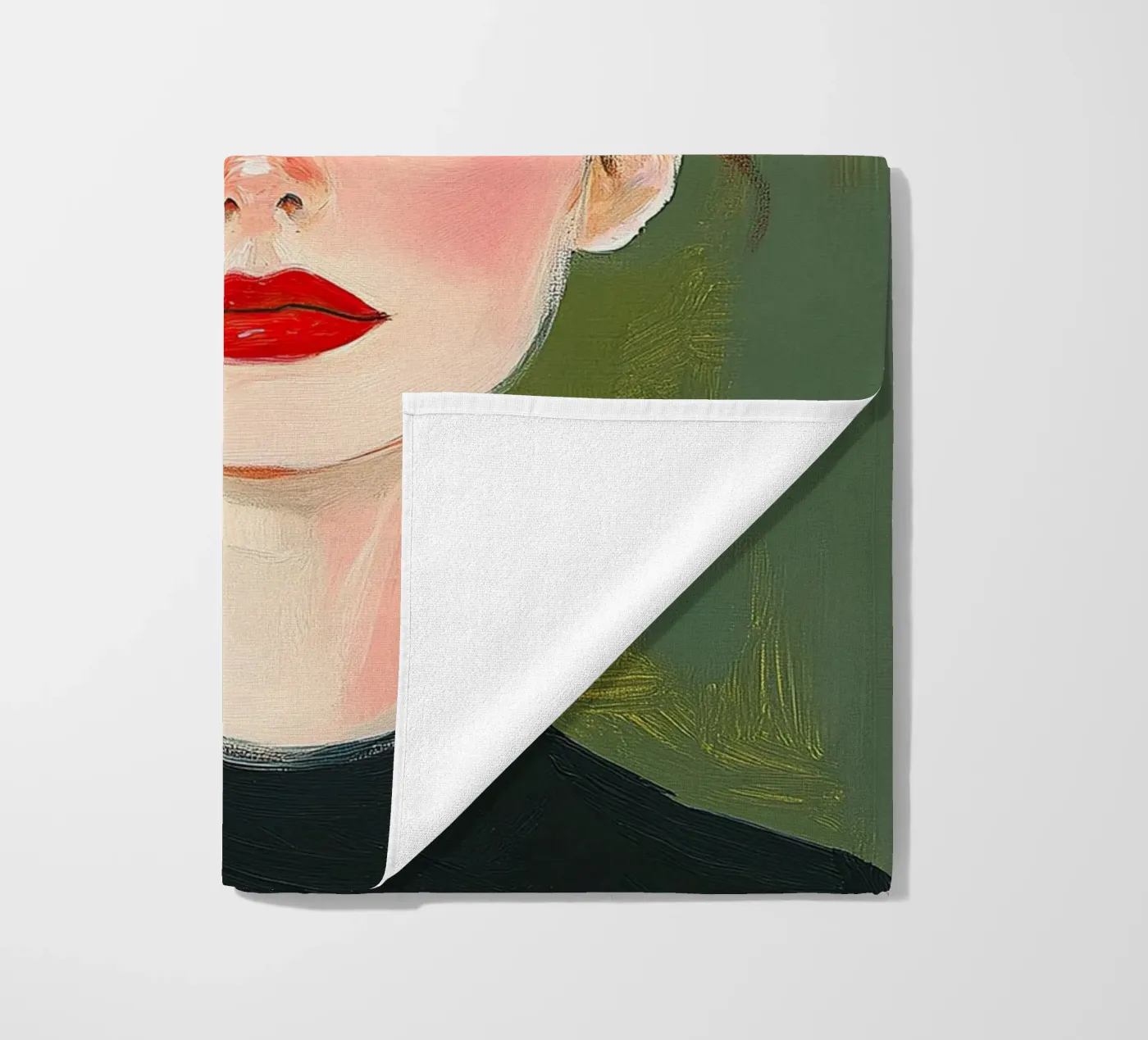 Portrait strandhanddoek van Euphoria Theresa