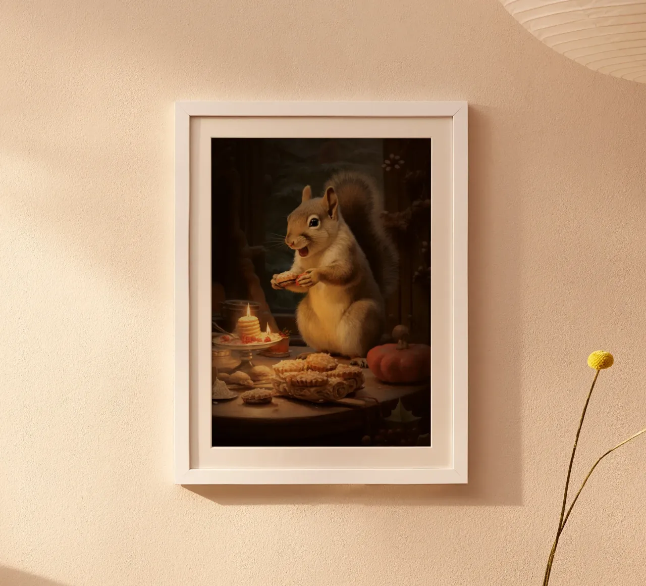 Eichhörnchen mit Plätzchen carta hahnemühle da Luna & Noctua