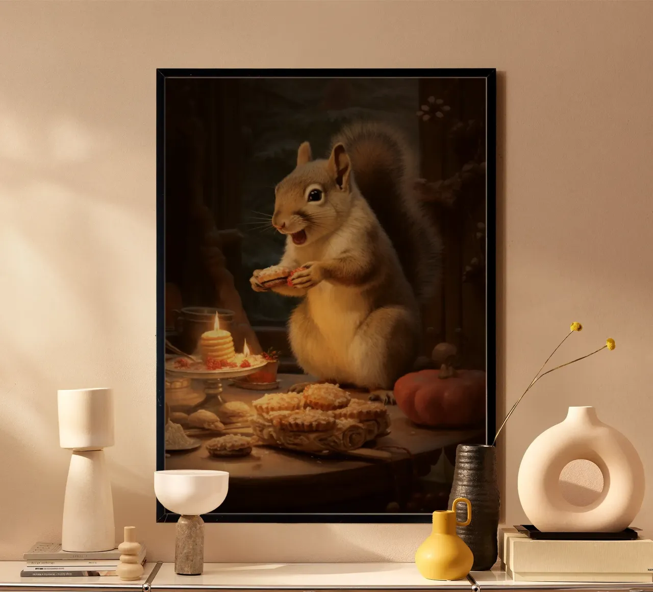 Eichhörnchen mit Plätzchen carta hahnemühle da Luna & Noctua