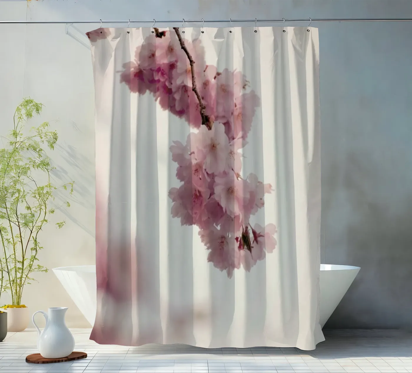 Forever Spring Duschvorhang von Monika Strigel