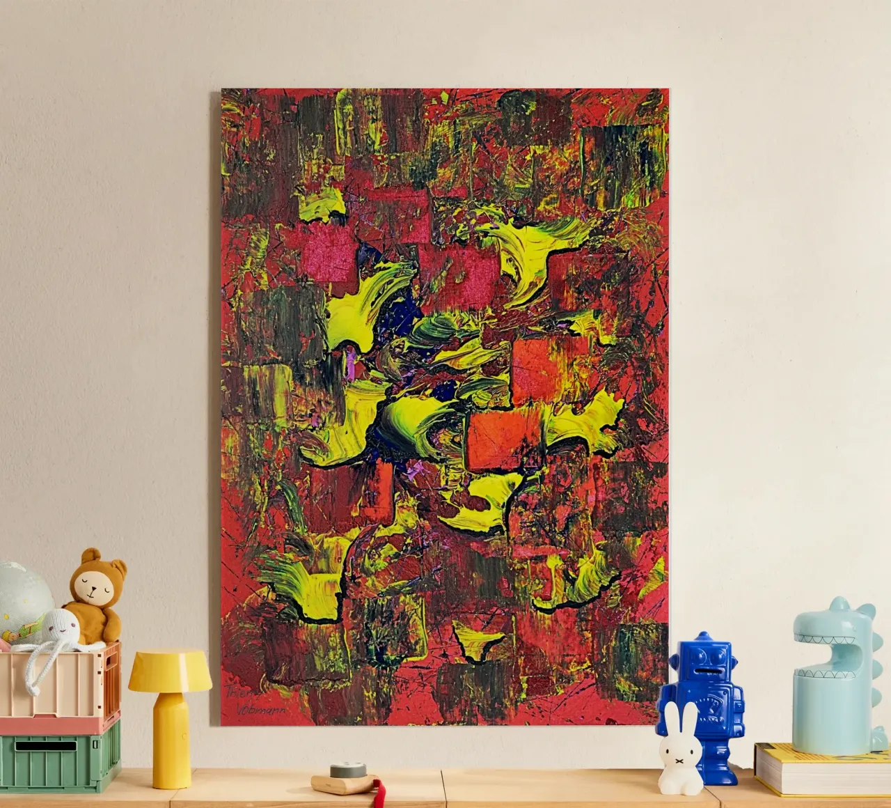 IDEAL GIFT 72 plexiglass da Thierry Vobmann Abstract painting