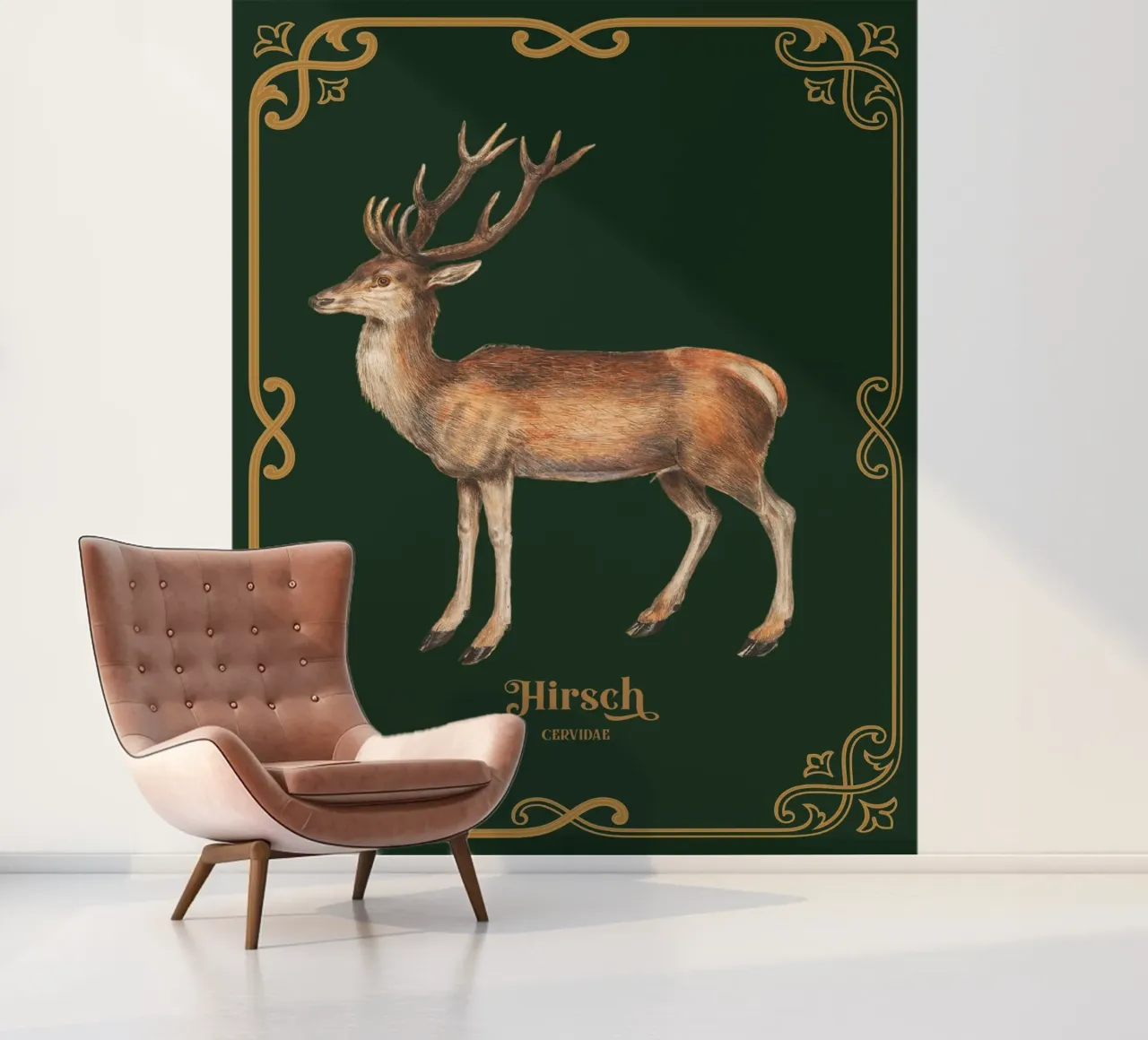 Hirsch fotobehang van Luna & Noctua