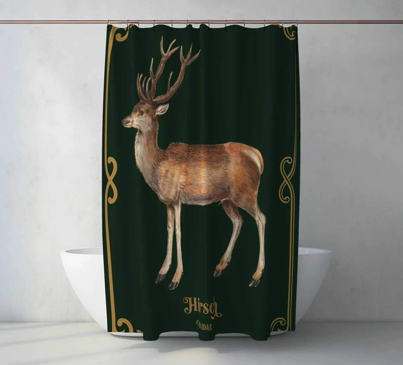 Hirsch douchegordijn van Luna & Noctua