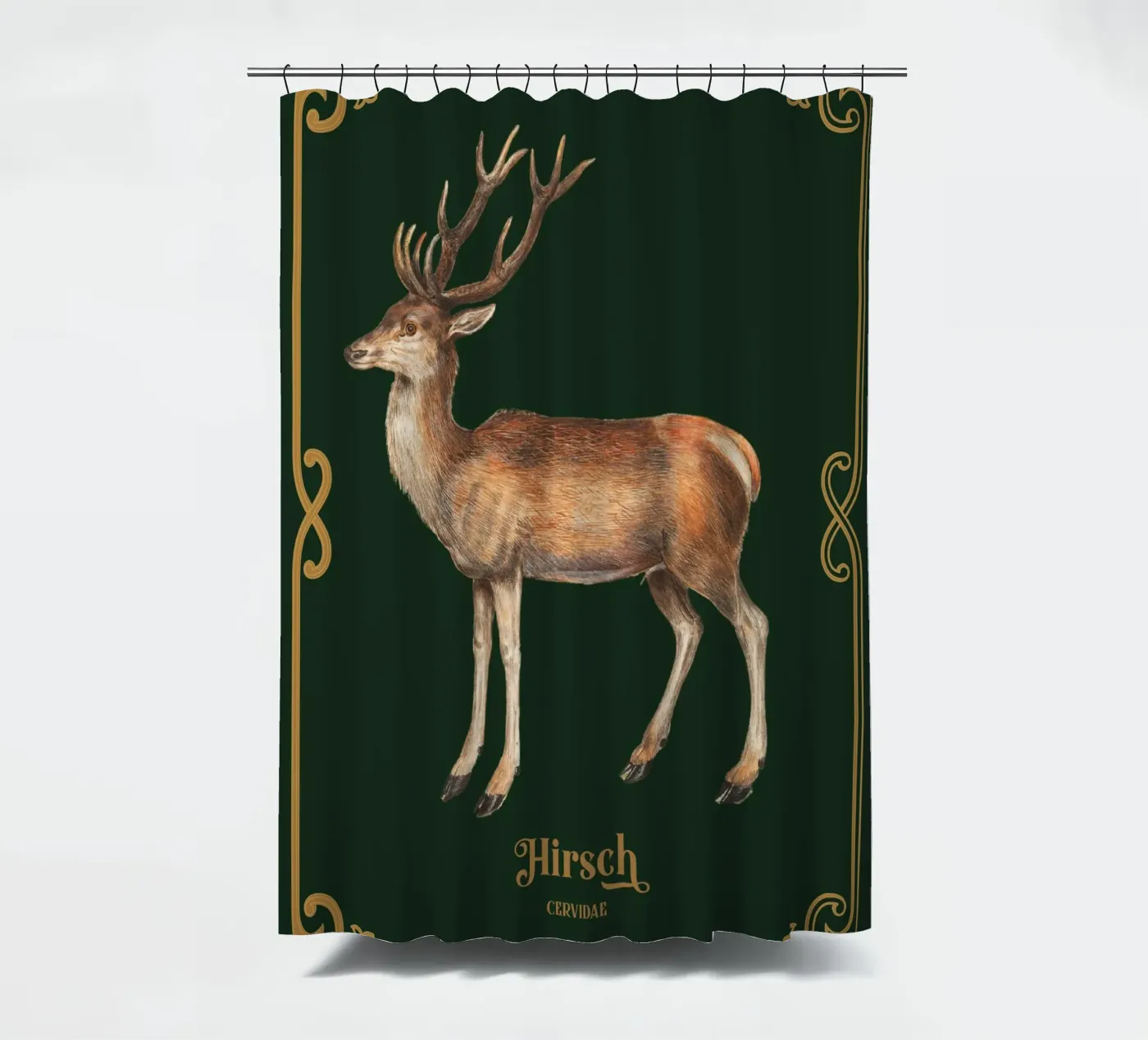 Hirsch douchegordijn van Luna & Noctua