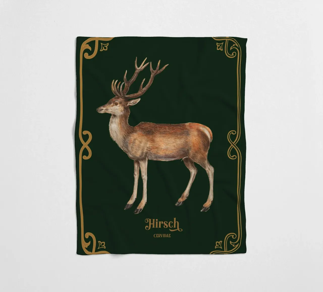 Hirsch fleecedeken van Luna & Noctua