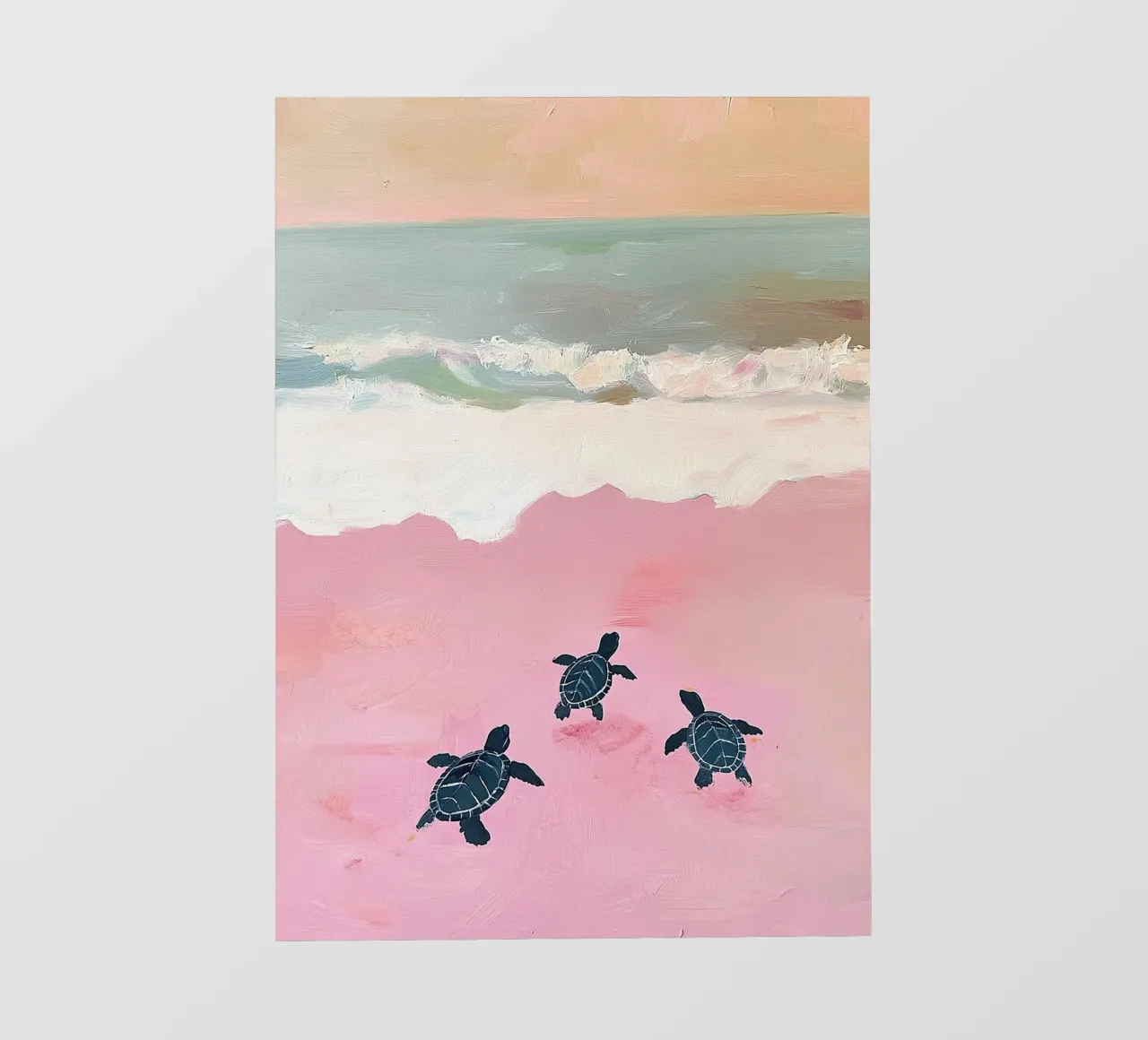 Tartarughe di mare Rosa Preppy telo in pvc da Euphoria Theresa