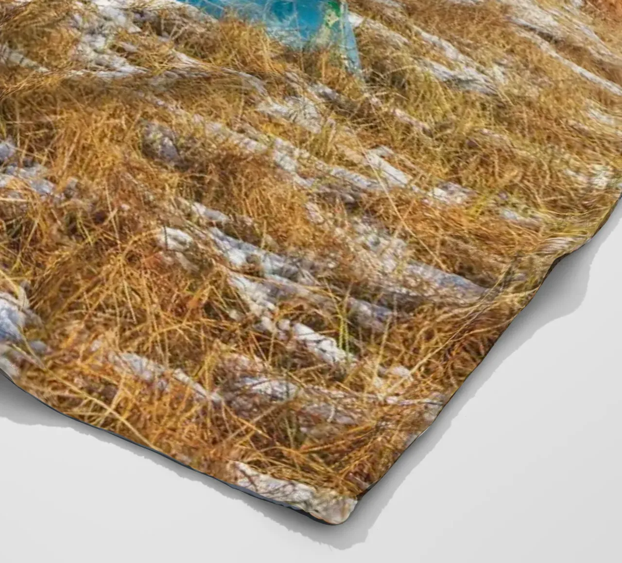 Blauwe boot fleecedeken van Dave Hare Photography