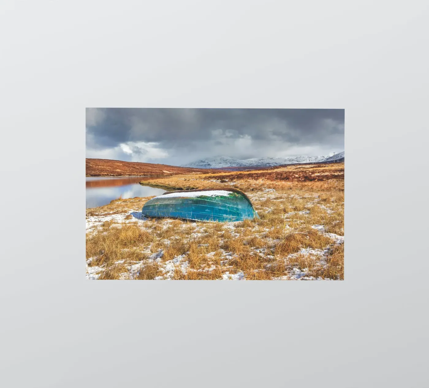 Blauwe boot sticker van Dave Hare Photography