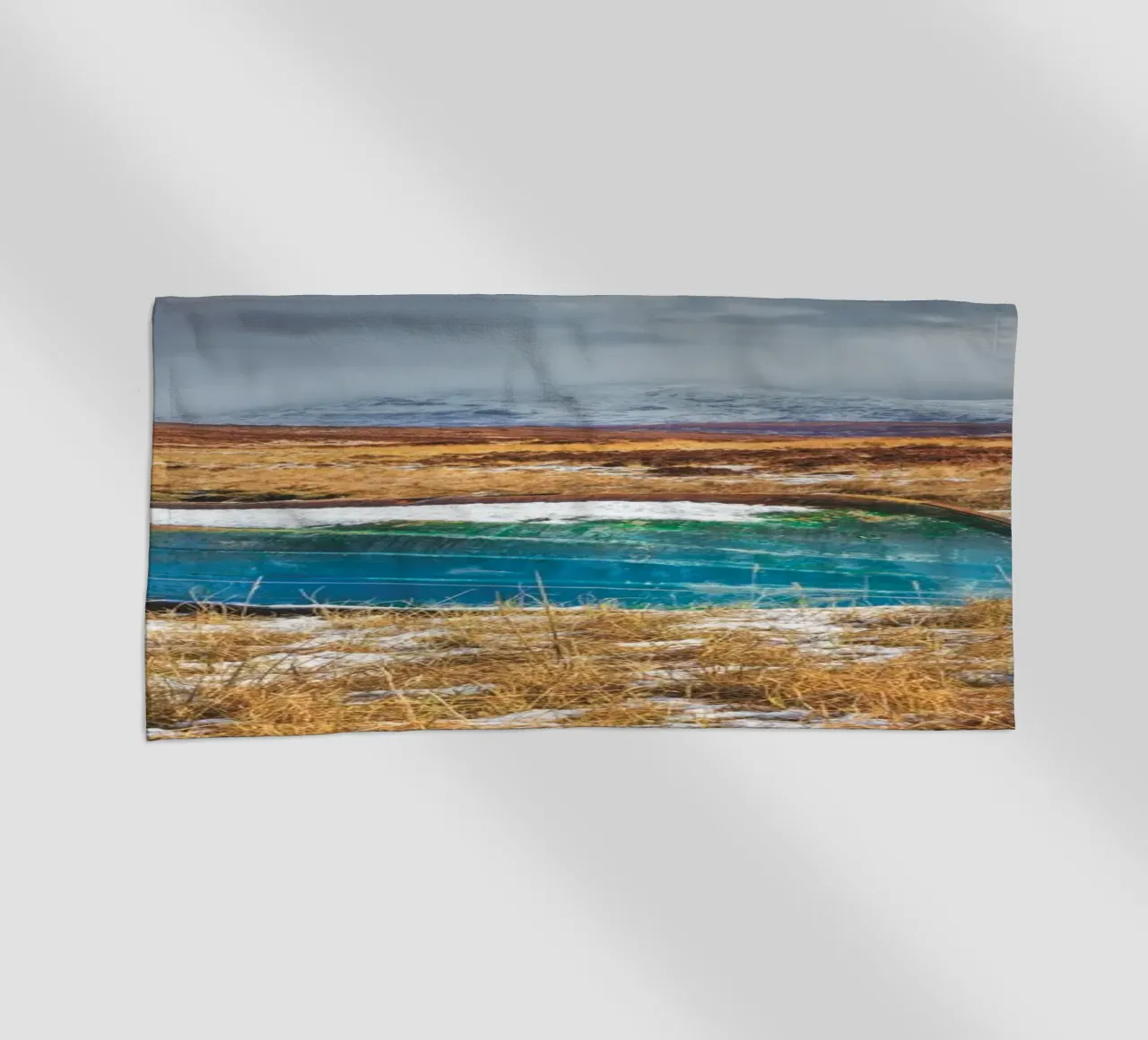 Barca blu telo mare da Dave Hare Photography