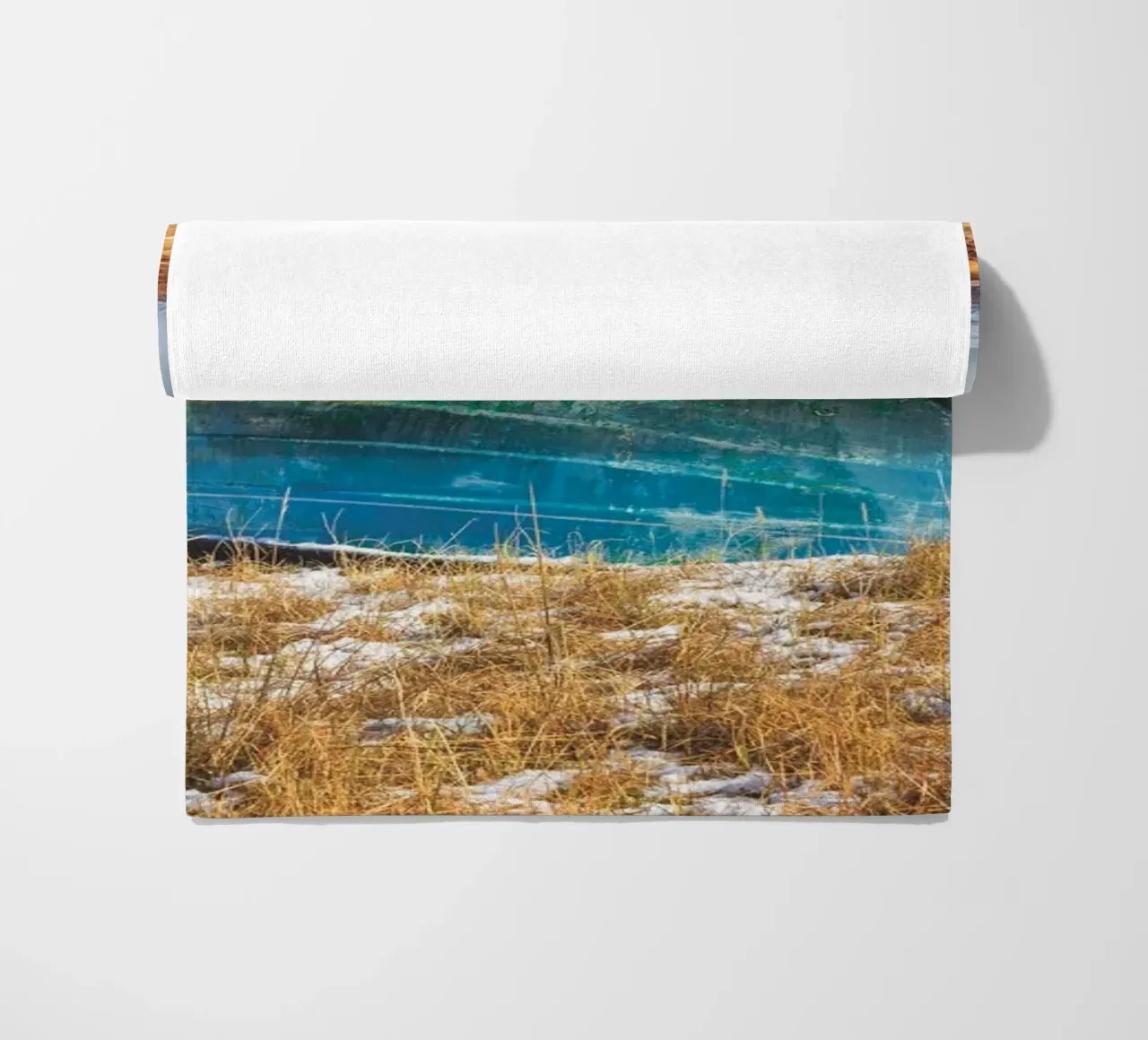 Barca blu telo mare da Dave Hare Photography