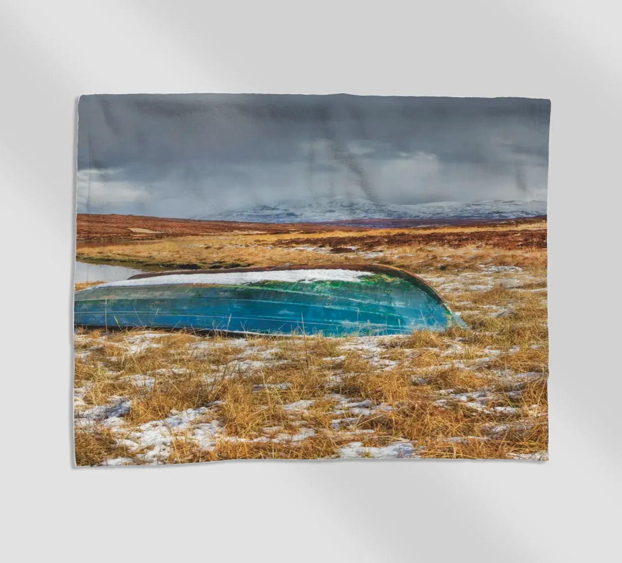 Barca blu telo mare da Dave Hare Photography