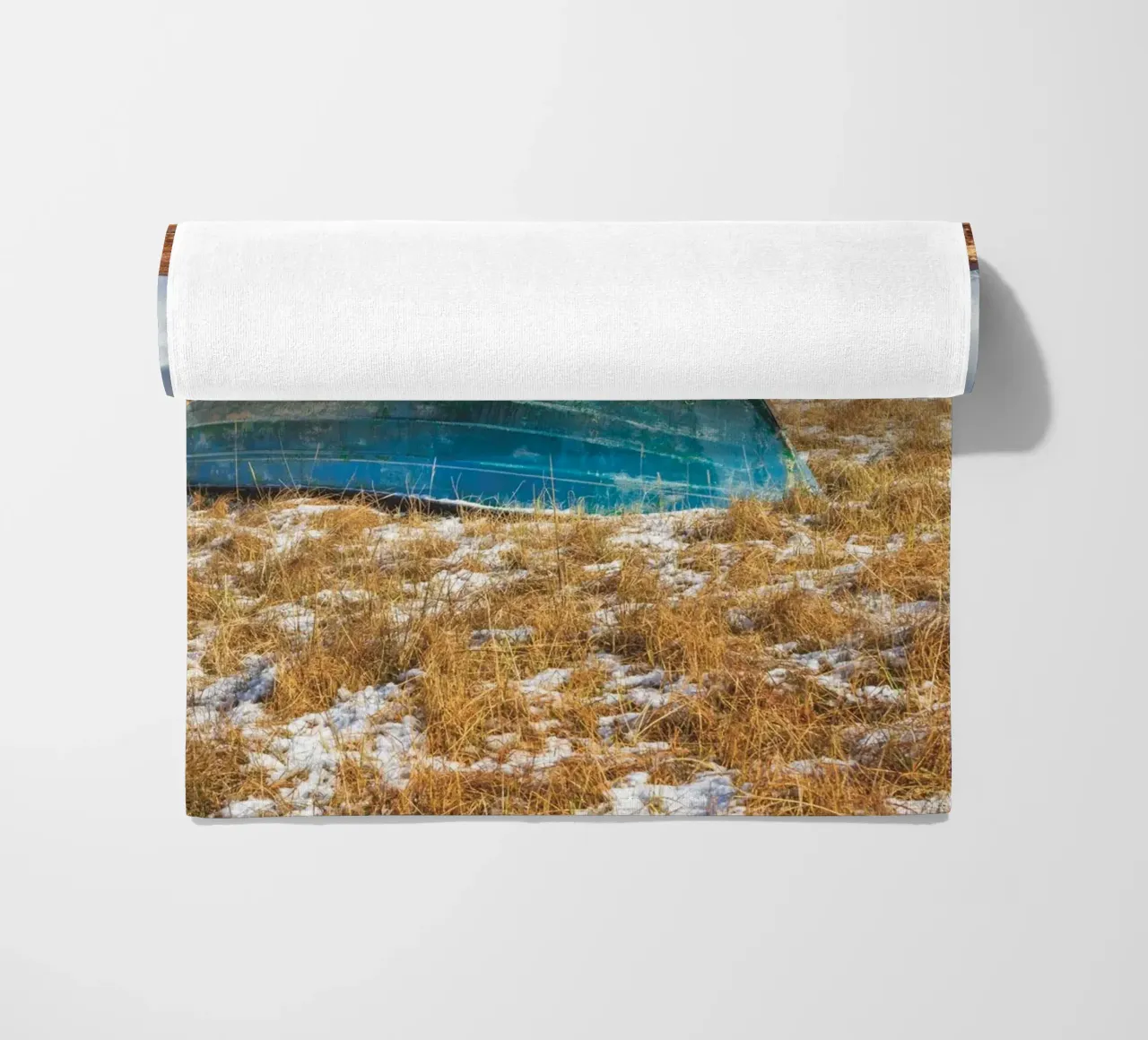 Barca blu telo mare da Dave Hare Photography