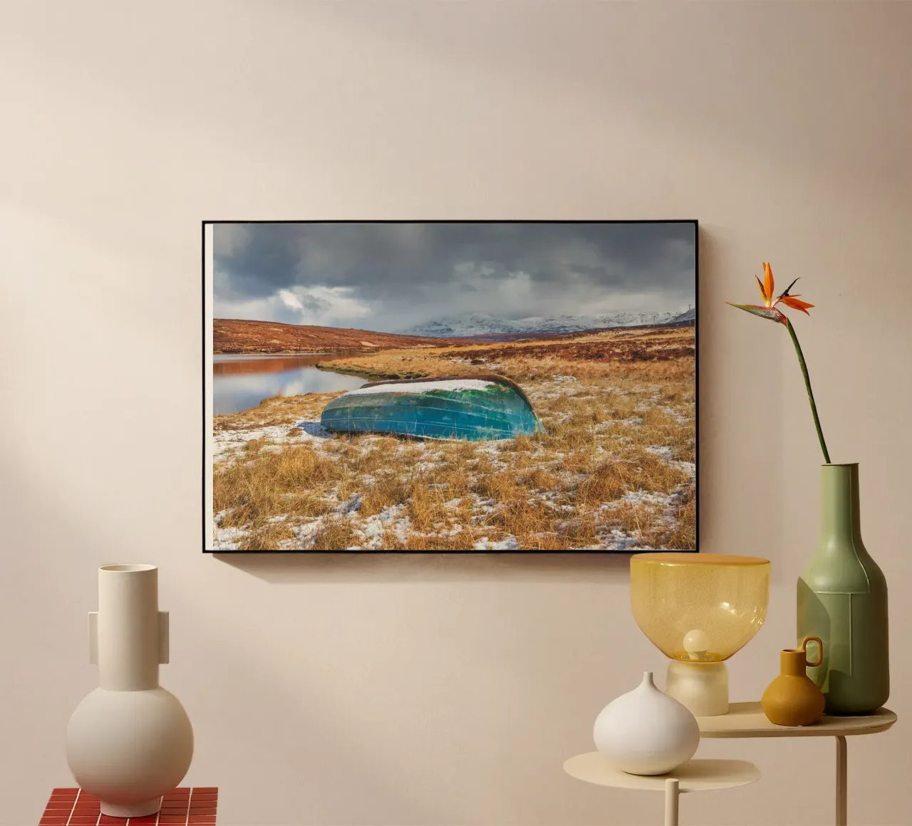 Barca blu plexiglass da Dave Hare Photography