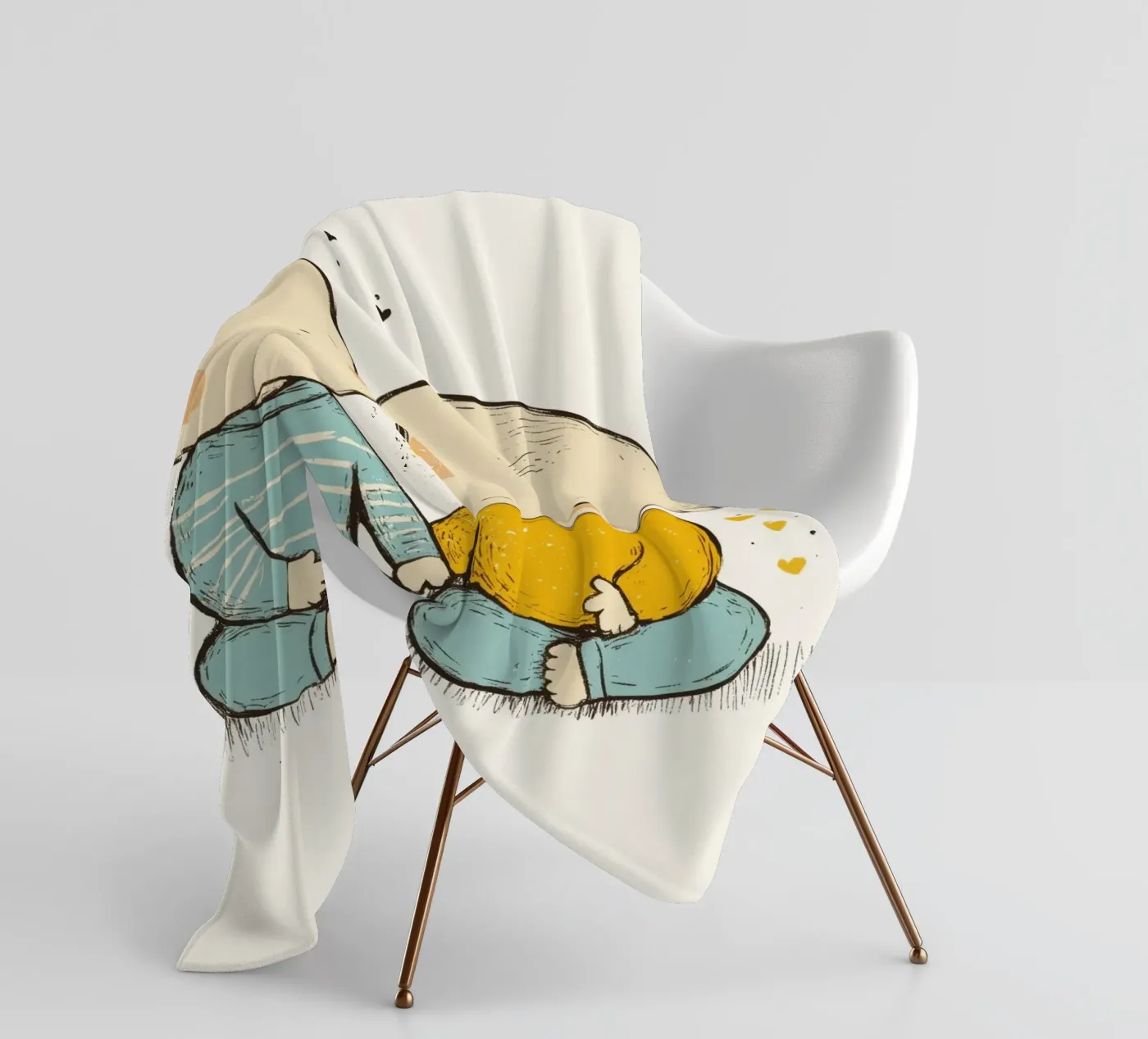 Twins Fleecedecke von treechild