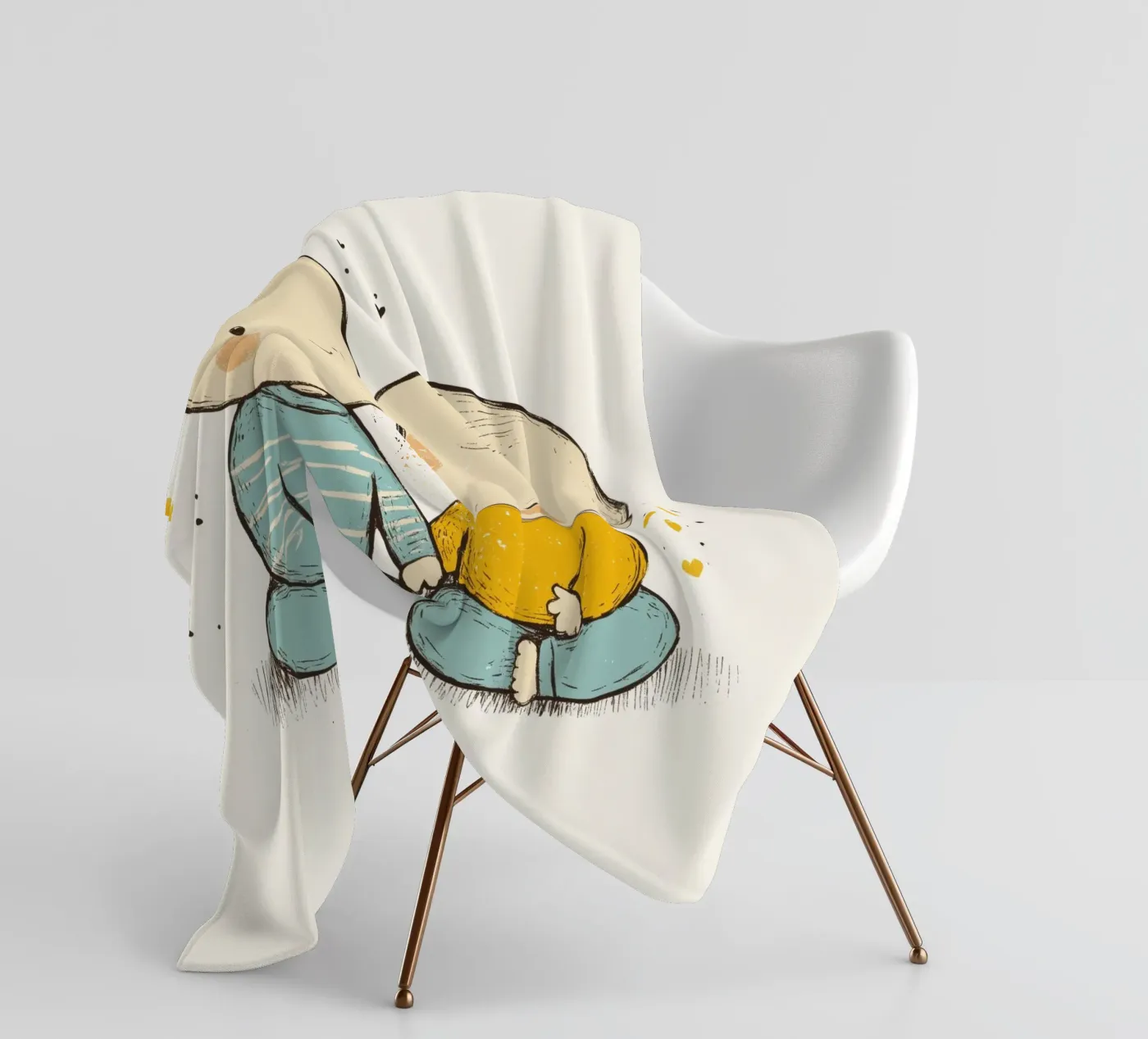 Twins Fleecedecke von treechild